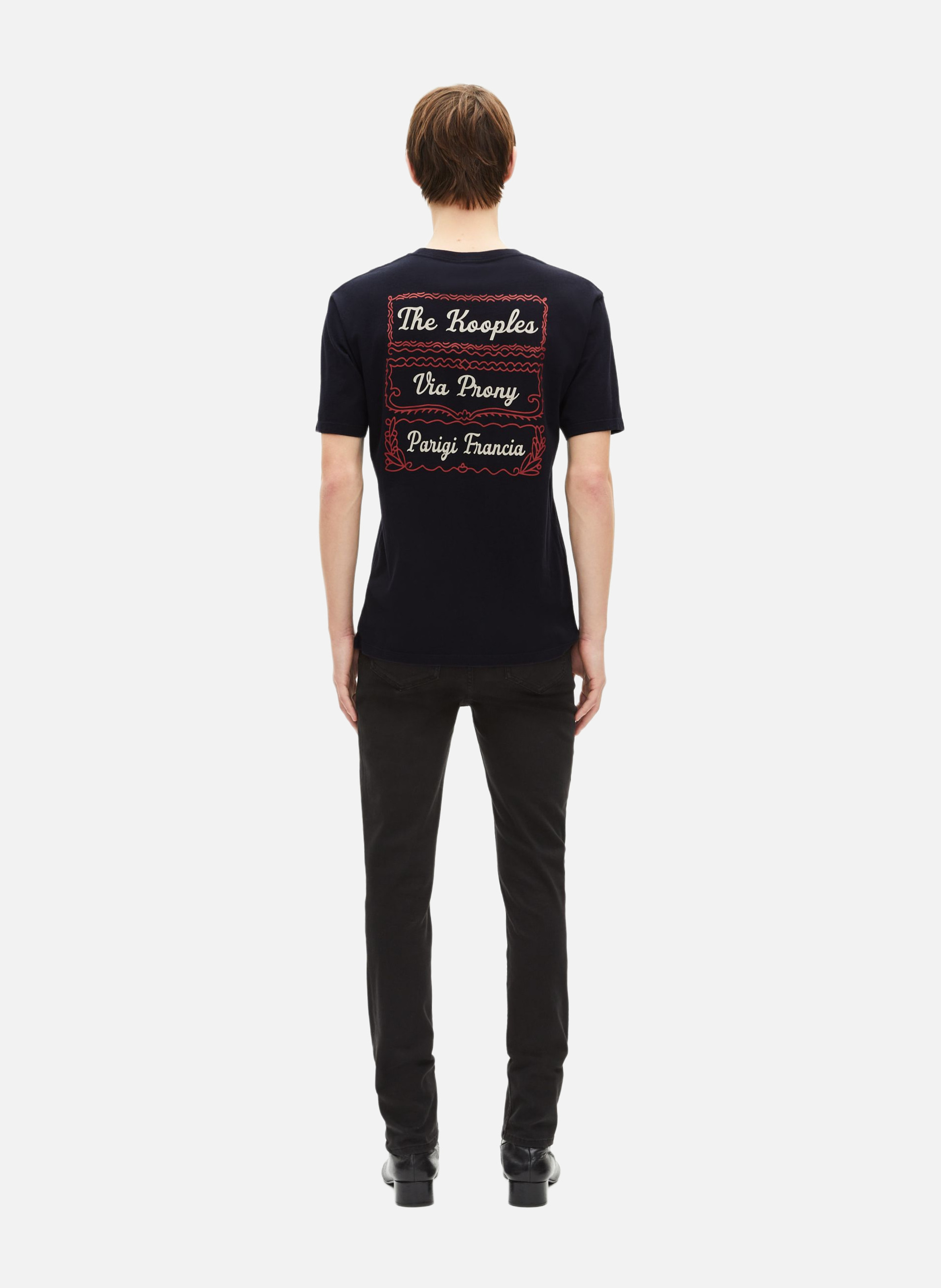 T-shirt with screen printing via prony THE KOOPLES Blue