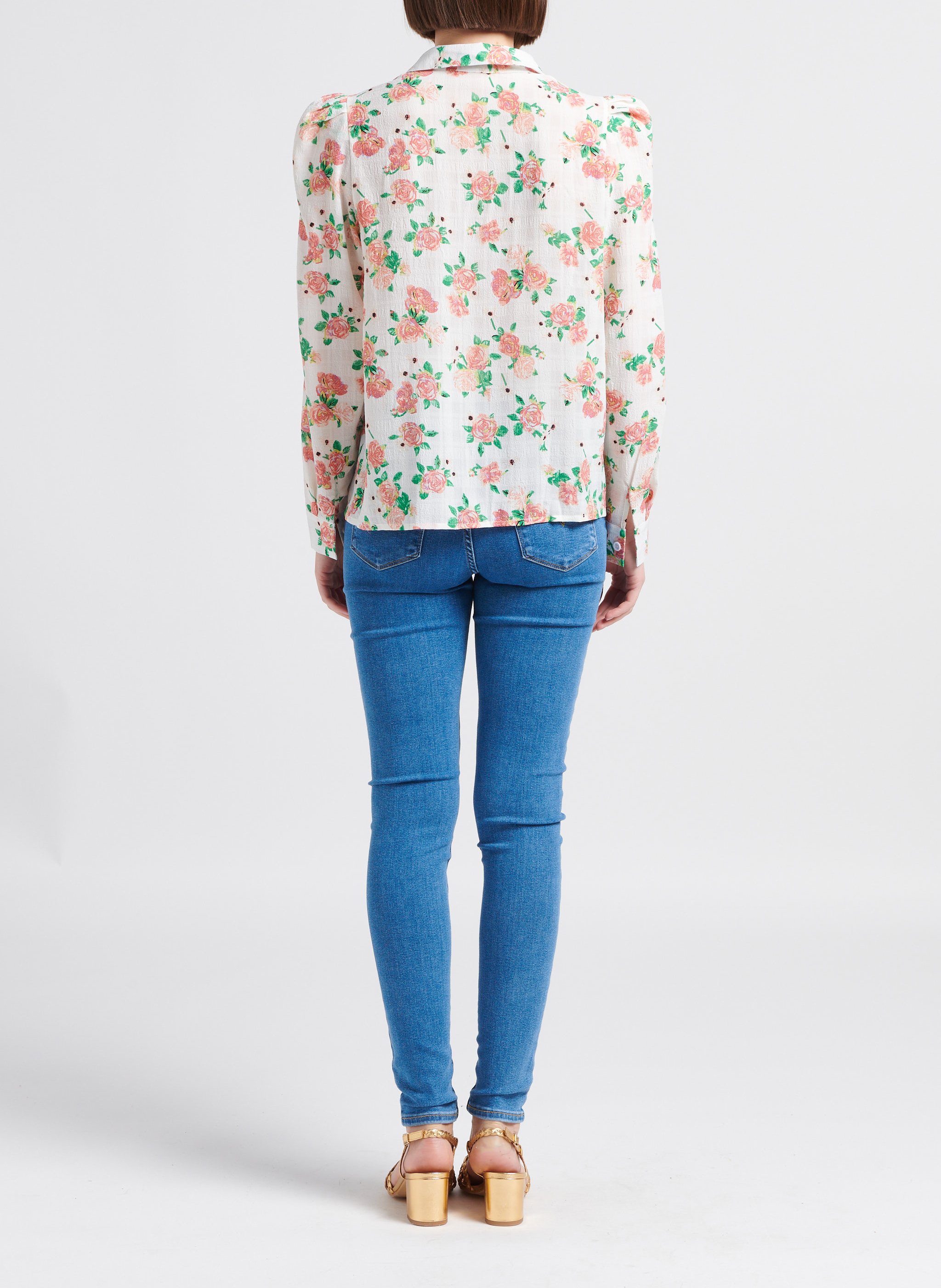 Jean skinny taille haute en coton mélangé LEVI'S Jean brut