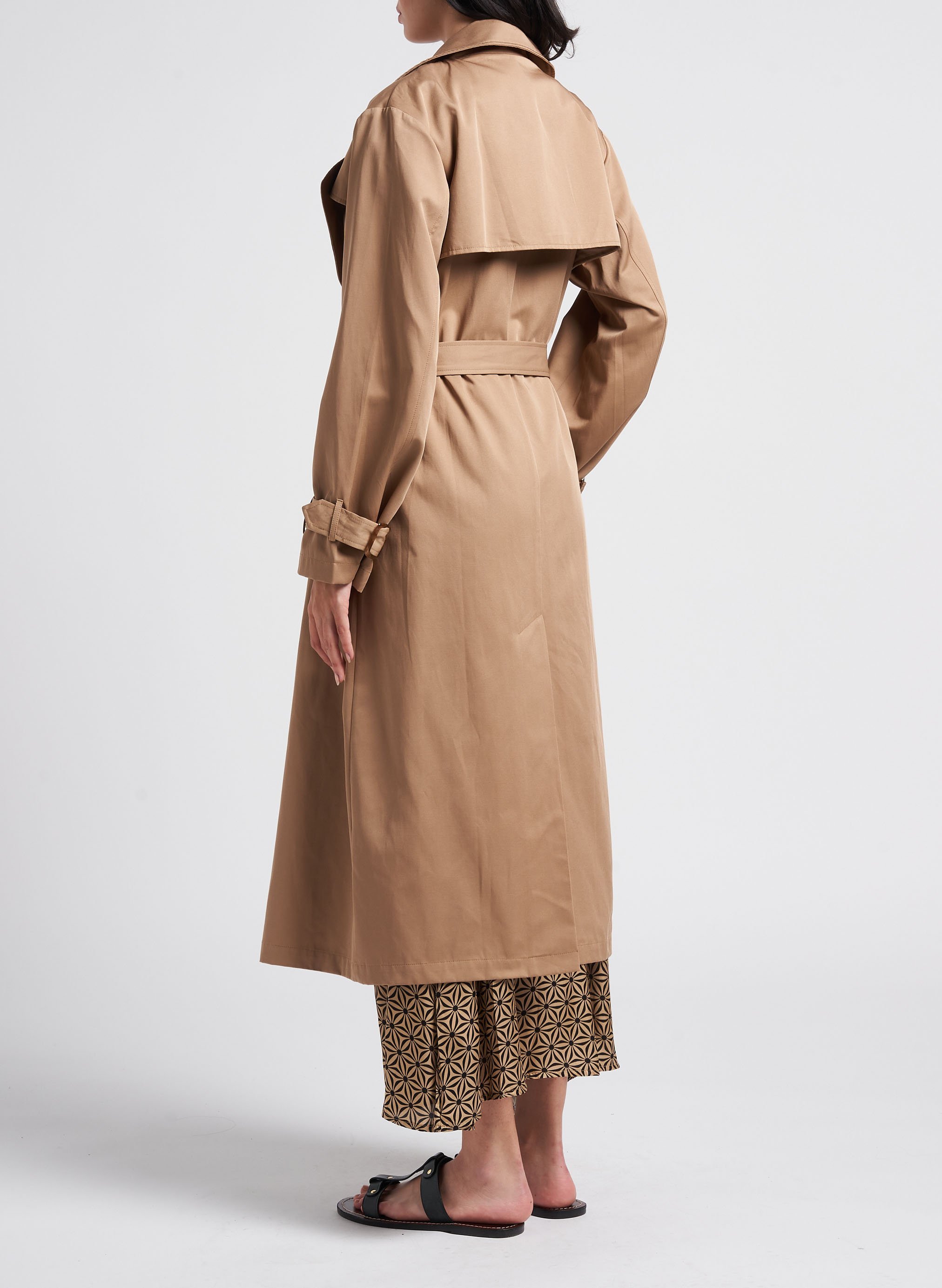 Rechte trenchcoat | katoenblend LA PETITE ETOILE Beige