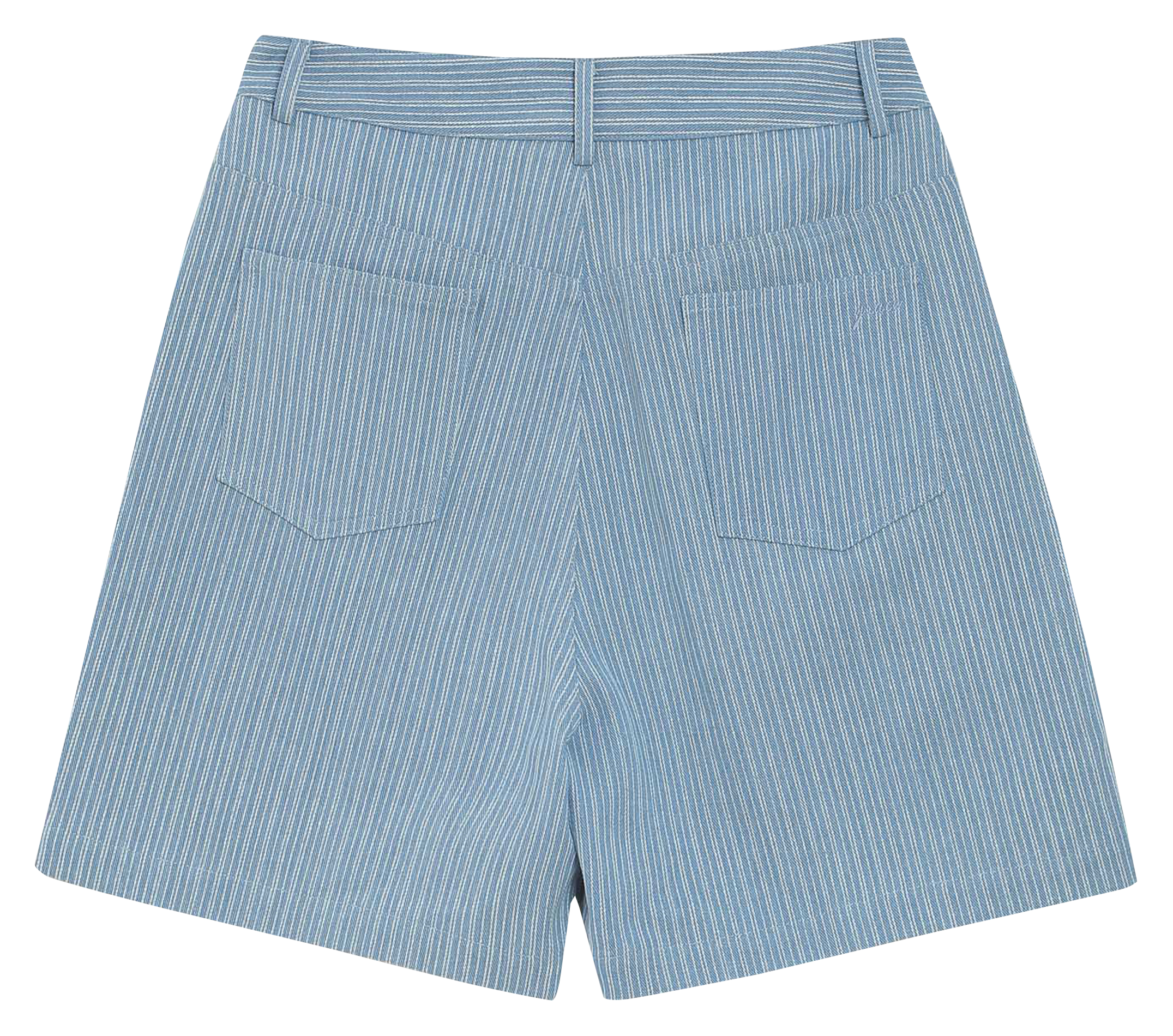 Shorts in Striped Denim GRACE ET MILA Blue