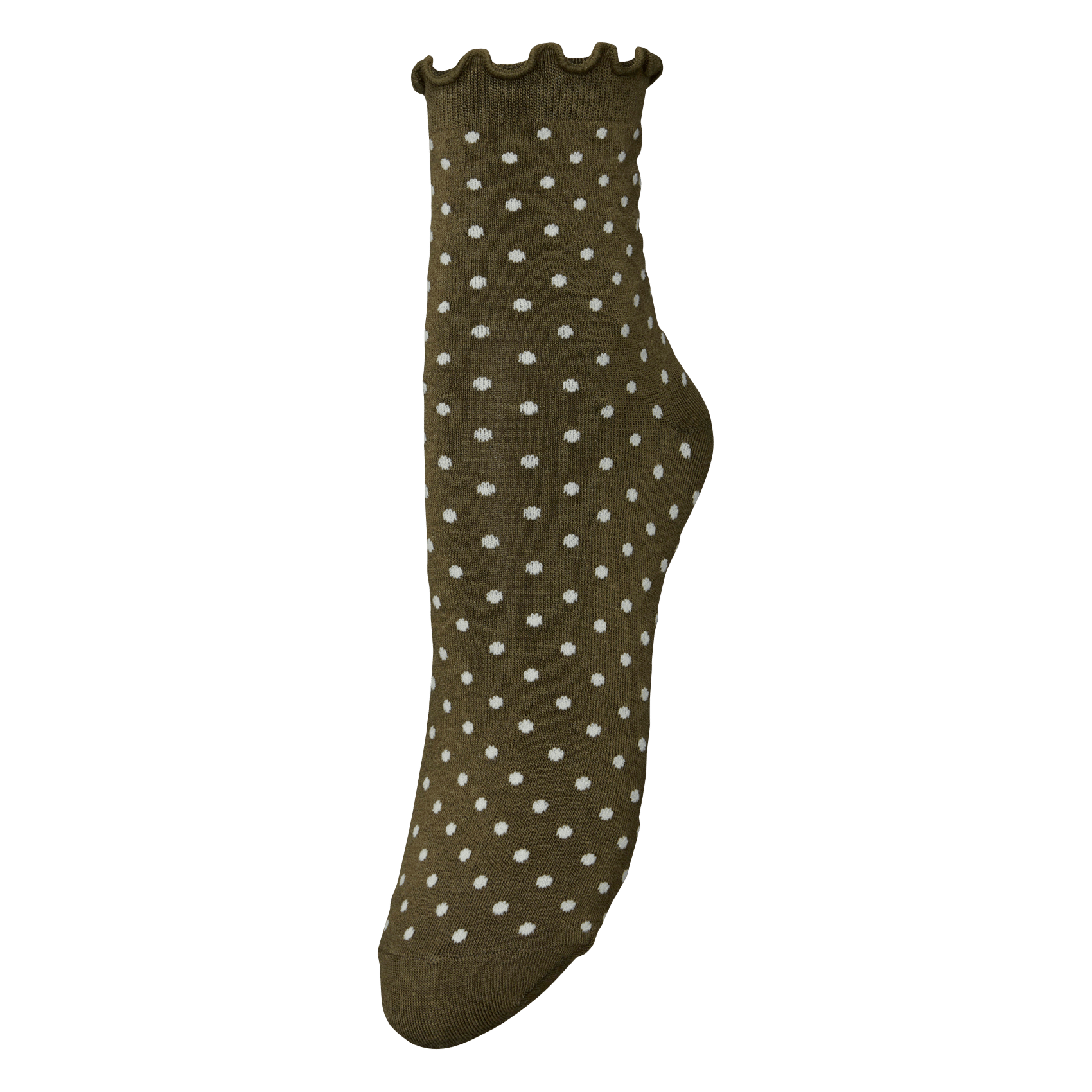 Dina spotted socks BECKSONDERGAARD Green