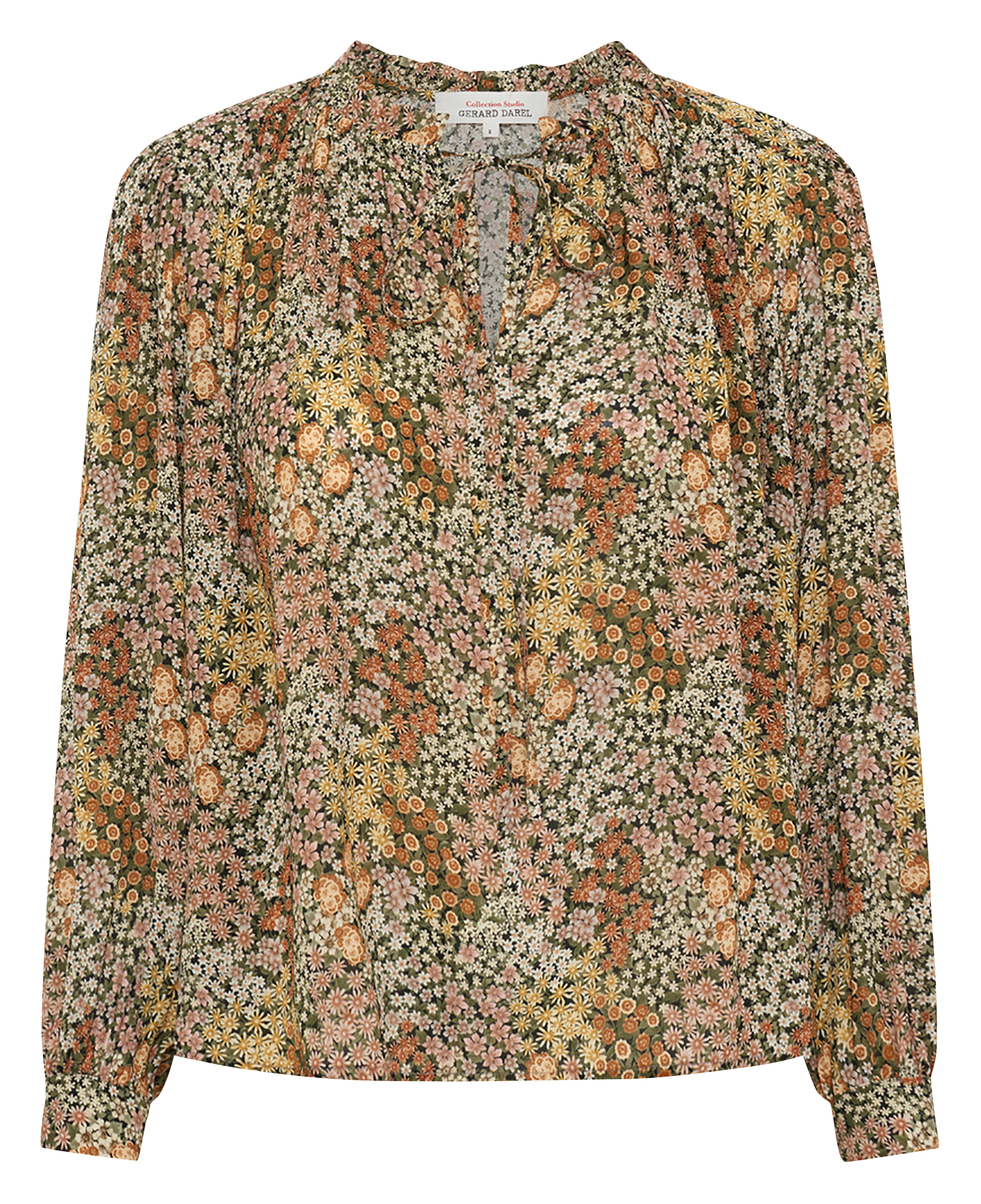 Straight blouse with floral pattern GERARD DAREL Pink