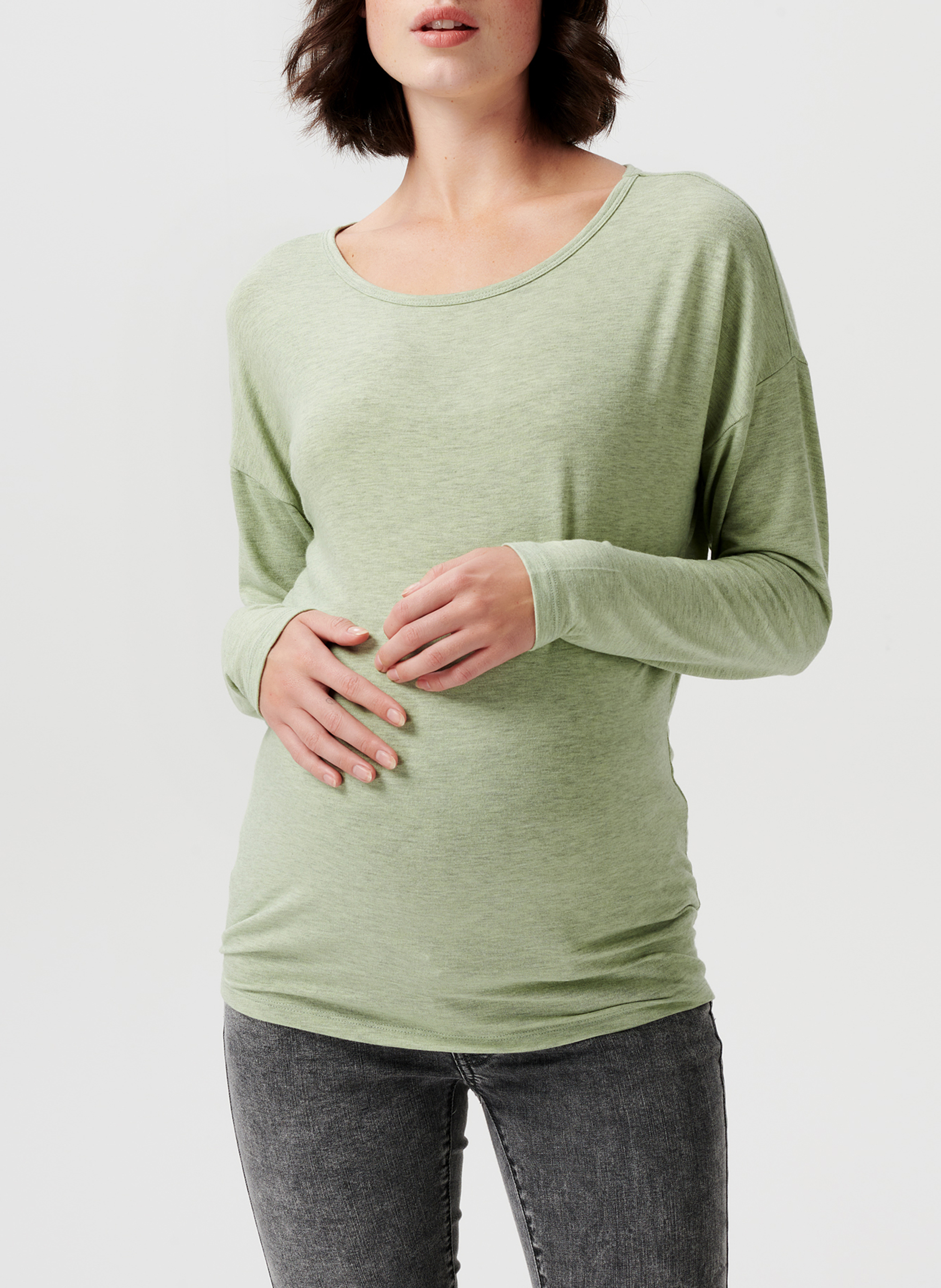 Zwangerschapstrui van viscosemix SUPERMOM Groen