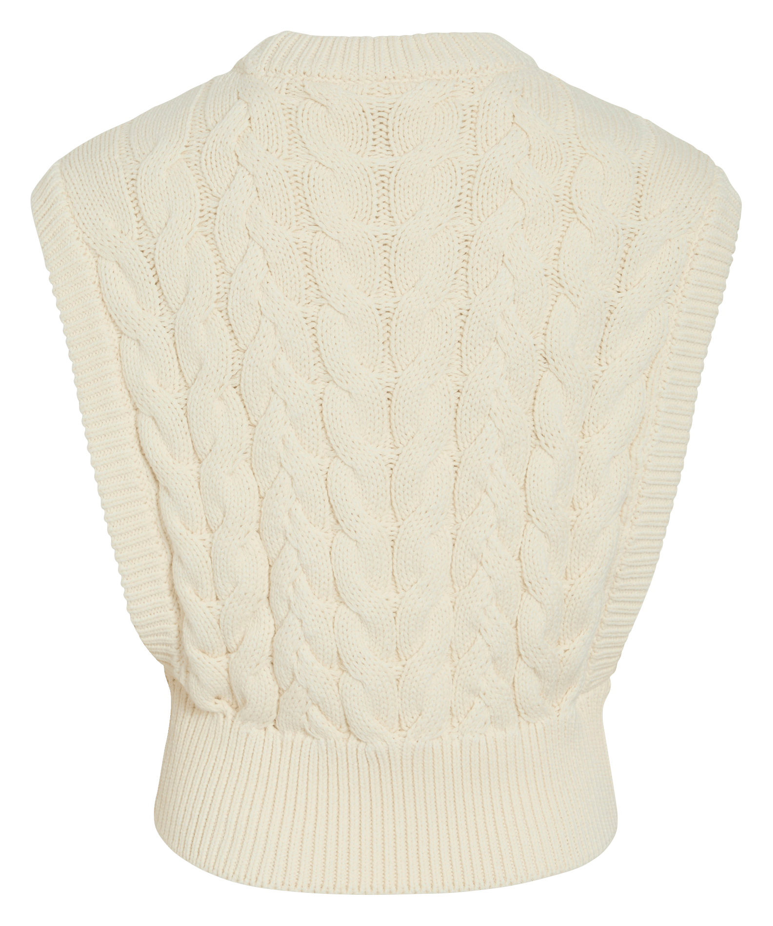 Eng anliegender Rundhalspullover aus Baumwollmischung ROUGE EDIT Beige