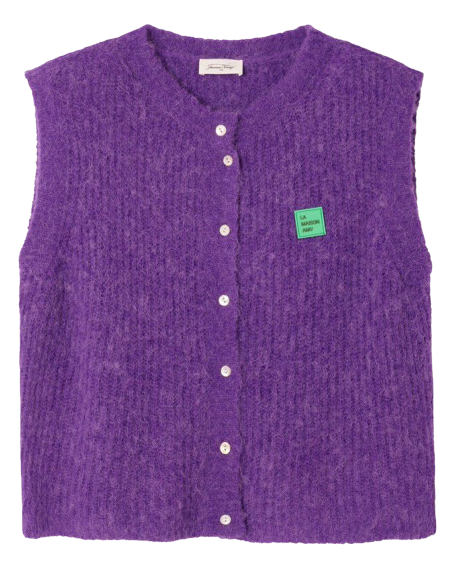 Gilet sans manches en maille duveteuse EAST Cosmos chine