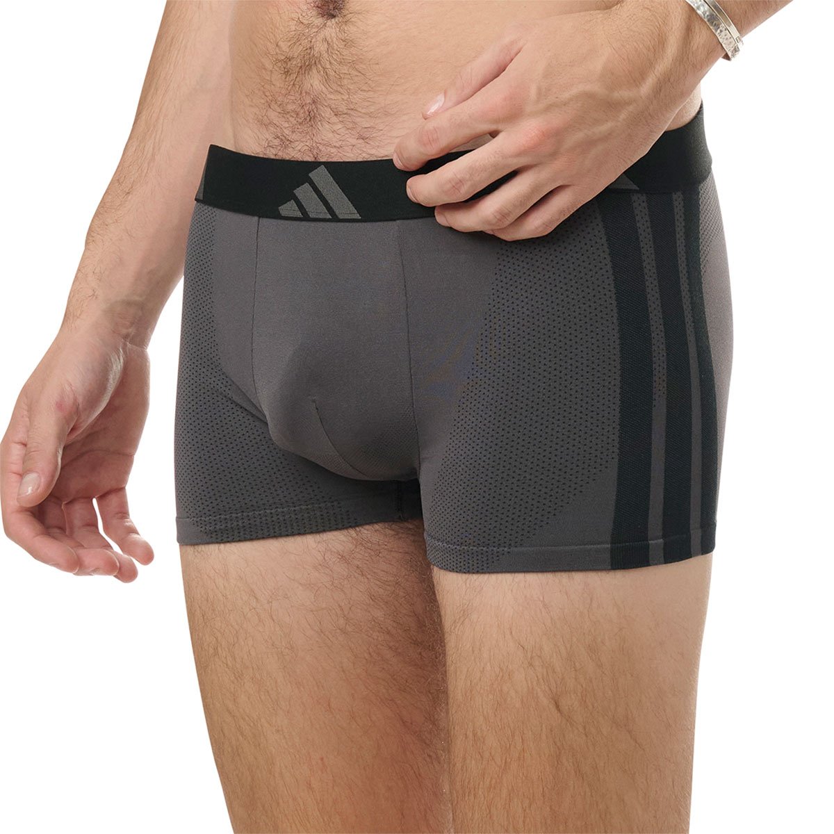 Set of 2 Adidas Sport Micro Stretch Trunk Boxers ADIDAS UNDERWEAR Grey