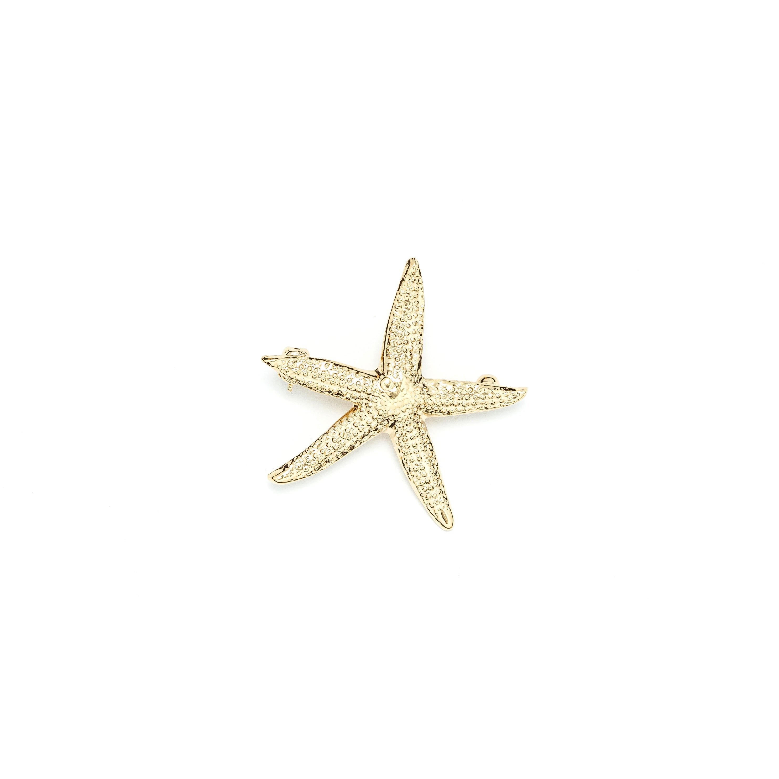 Silver plated star brooch MONSIEUR SIMONE