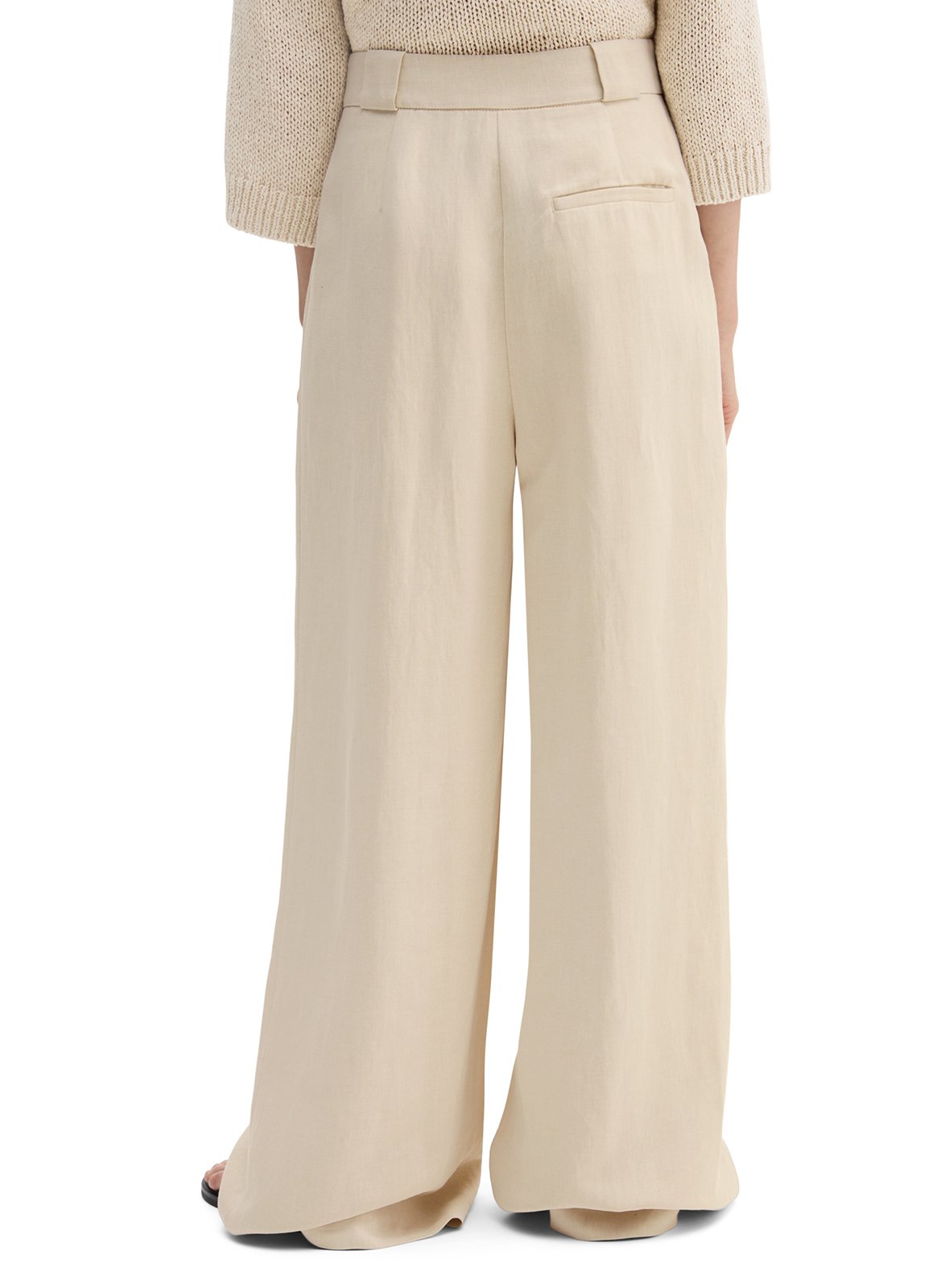 Rechte pantalon met plooien MARC O'POLO Beige