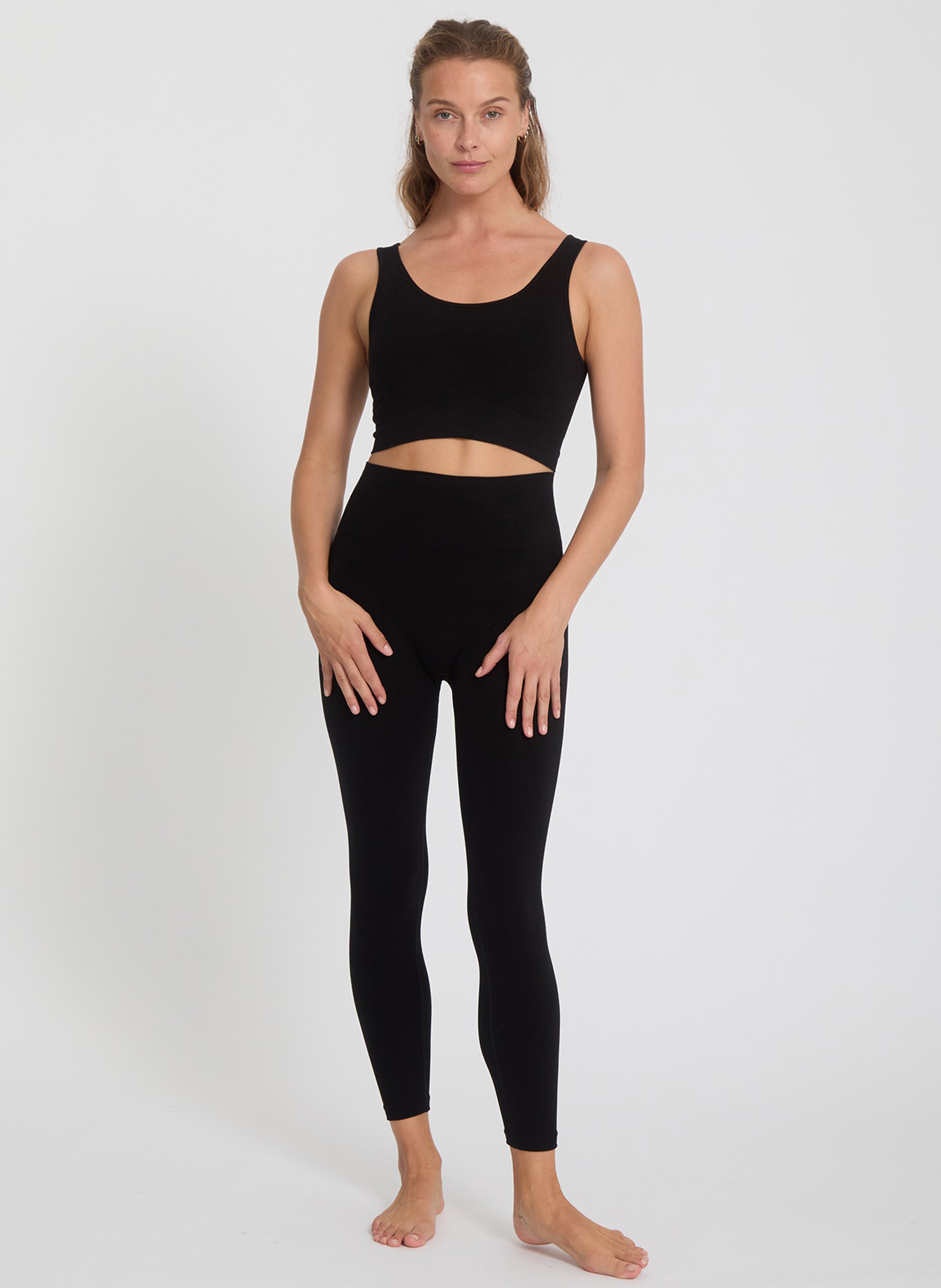 Bamboo bralette YOGA SEARCHER Black