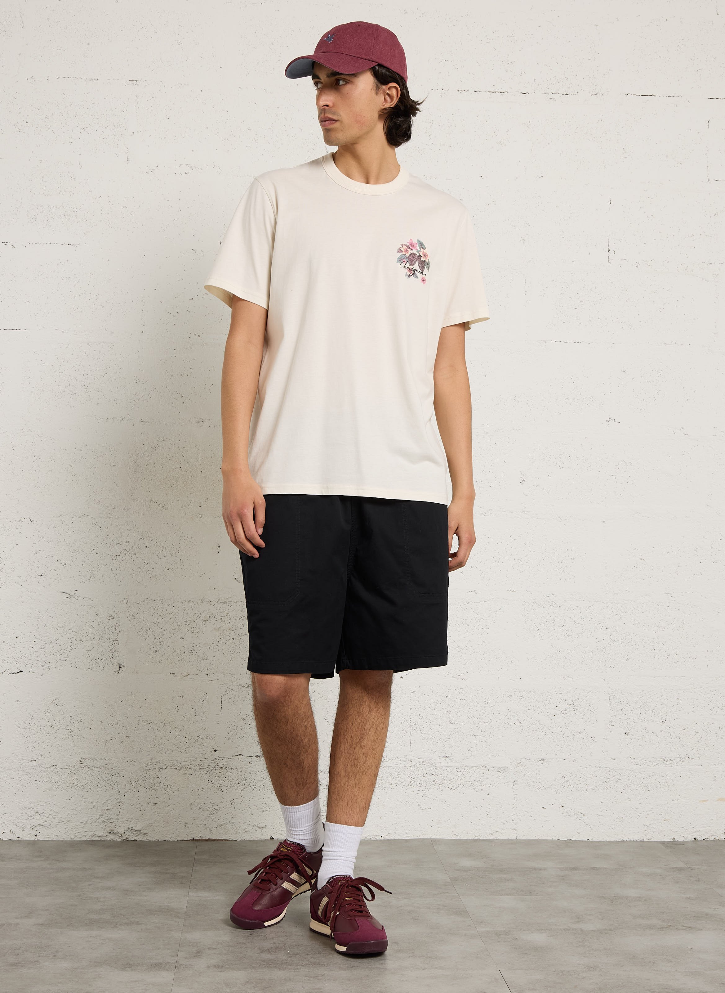 T-Shirt mit geradem Schnitt und Bio-Baumwolle bedruckt CHEVIGNON Weiss