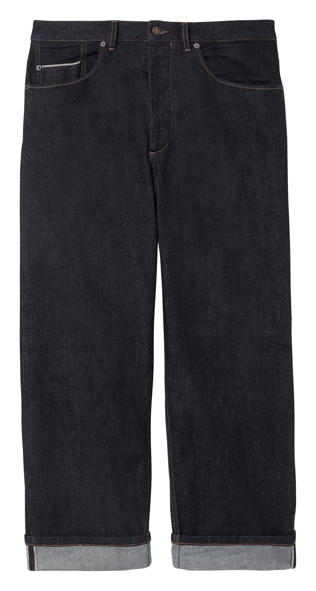 Rechte jeans met omgeslagen pijpen CHEVIGNON Blauw