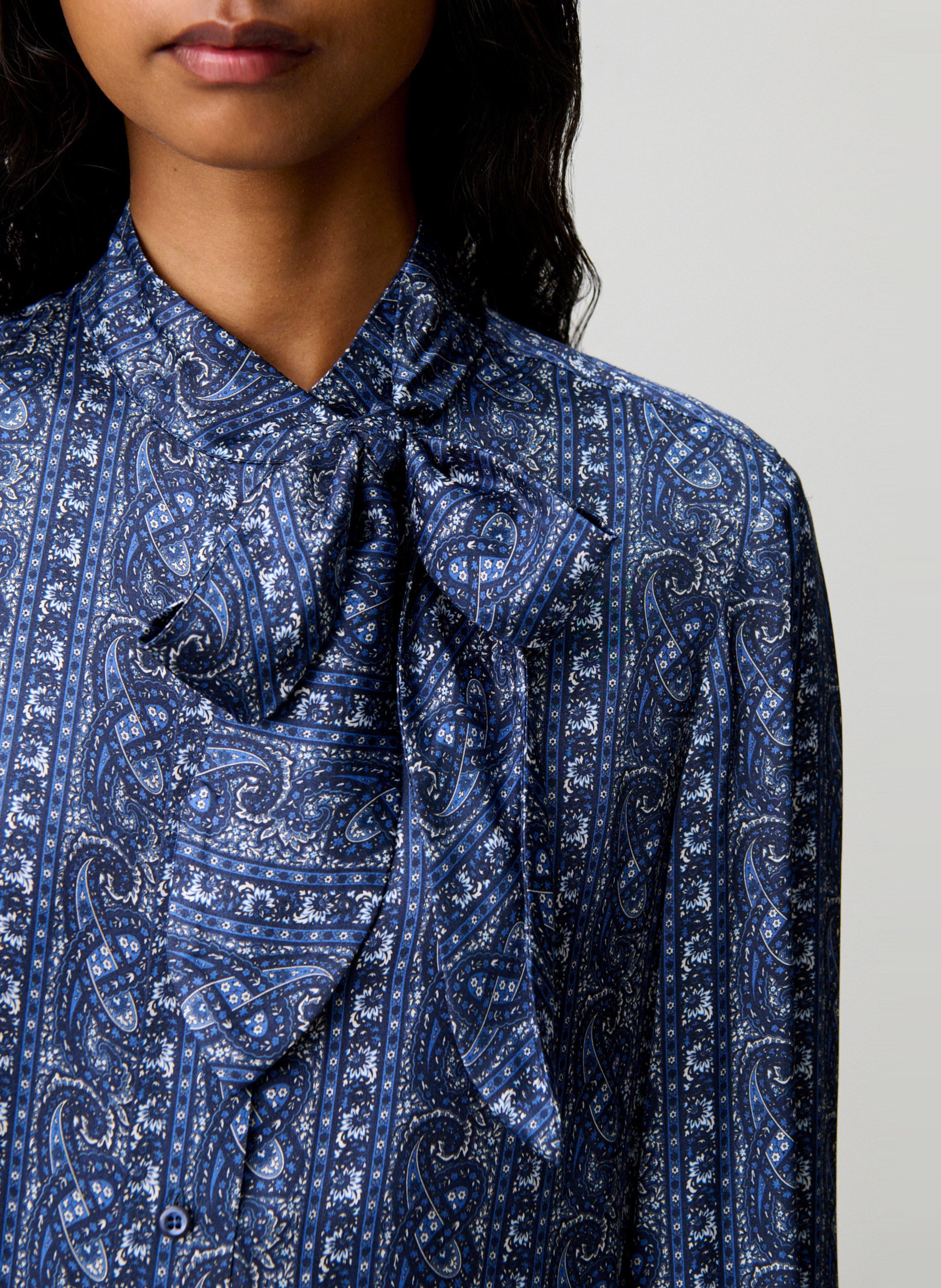 Straight shirt with lavallière collar CLAUDIE PIERLOT Multicolored