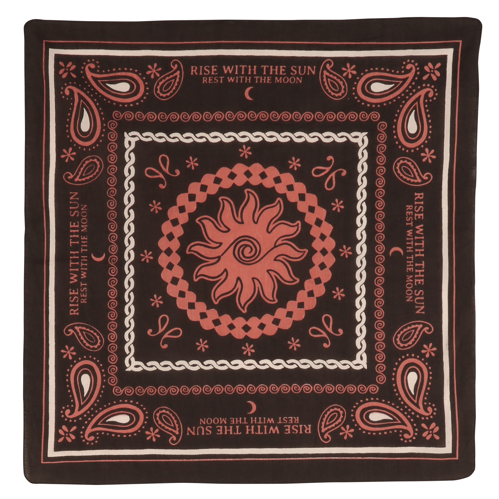 Foulard imprimé en coton DES PETITS HAUTS Multicolore