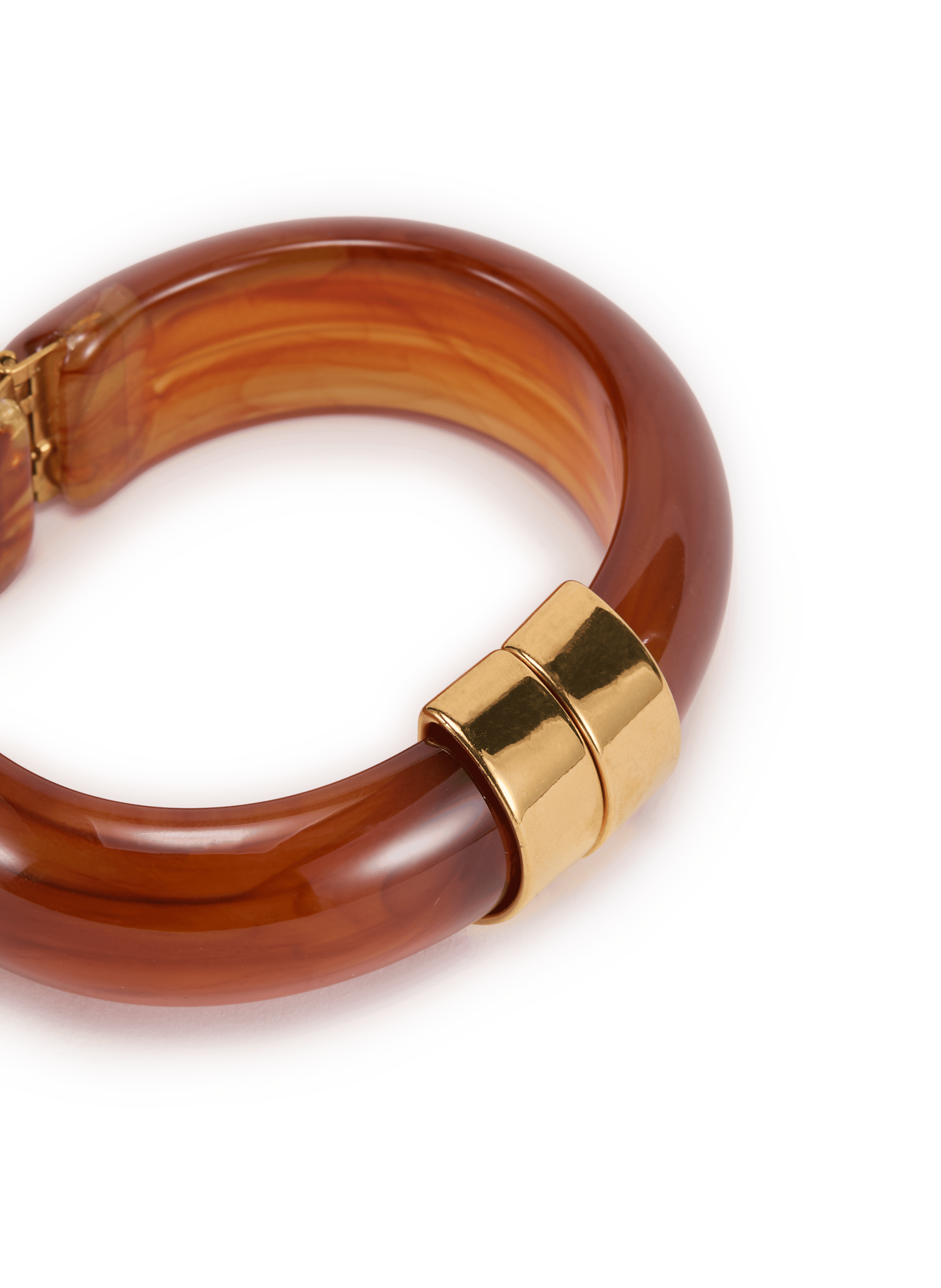 Openable resin bangle AU PRINTEMPS PARIS Brown