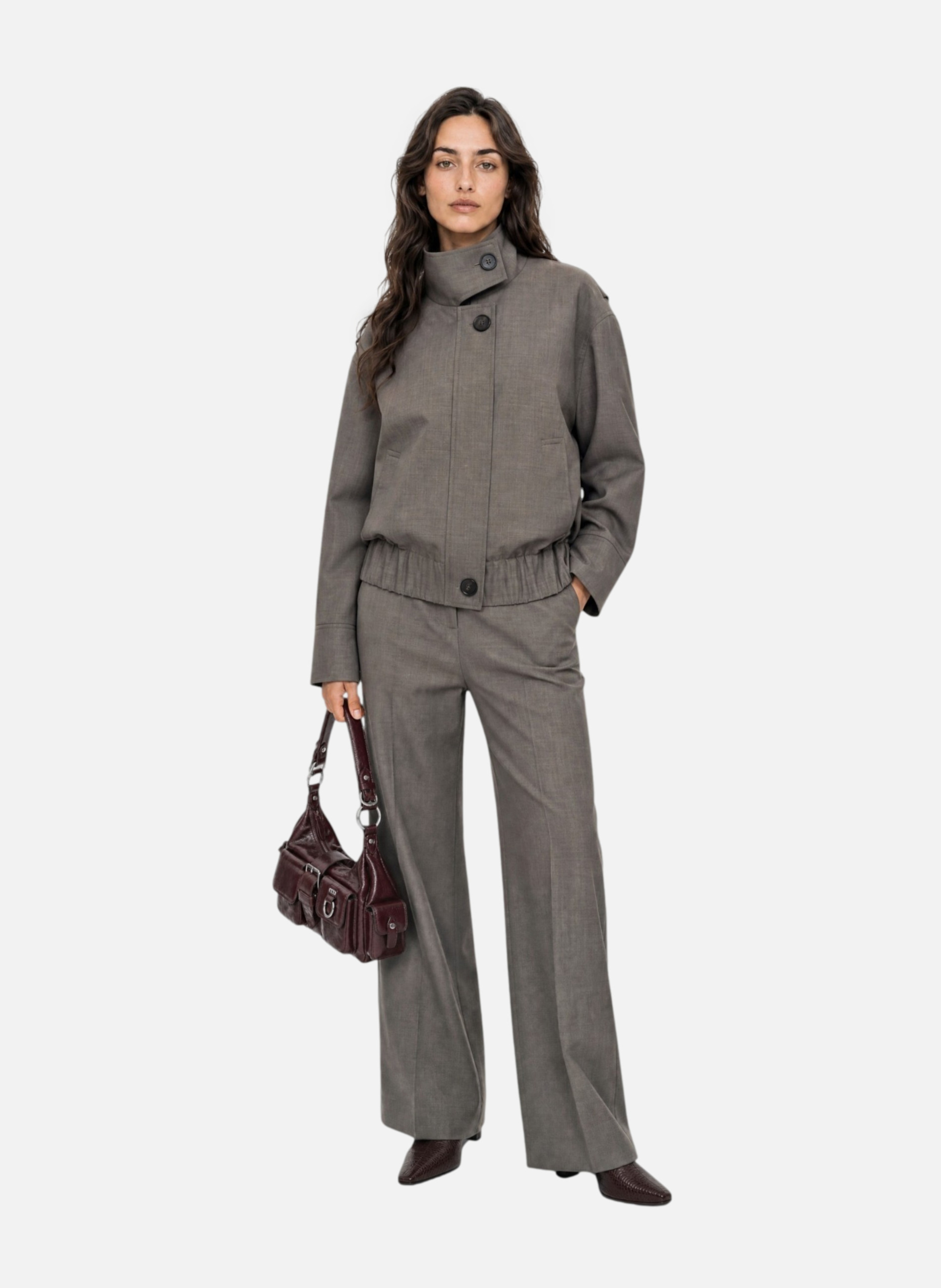 Blouson en laine mélangée beige THE KOOPLES Beige