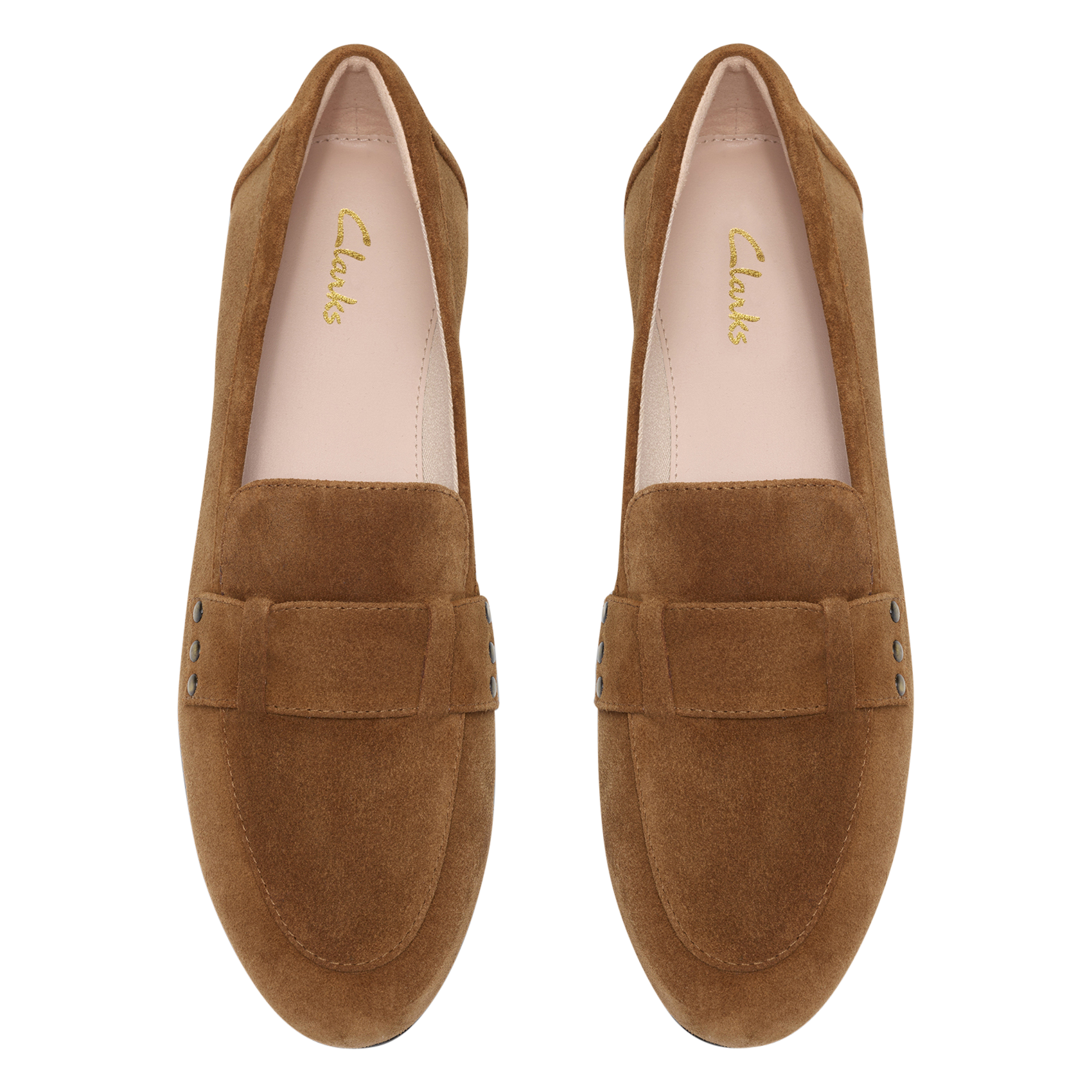 Mokassins aus Veloursleder CLARKS Braun