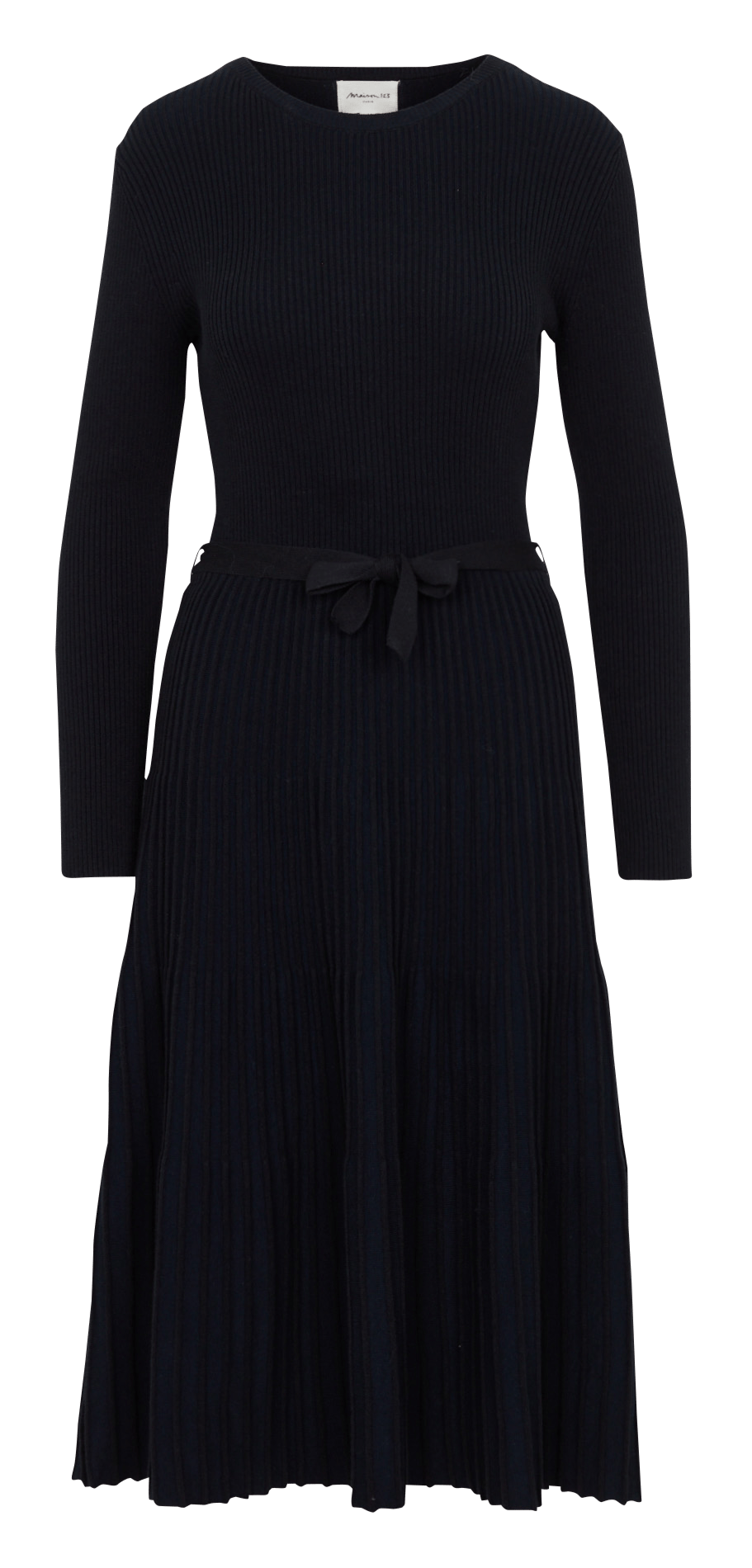 Robe midi ceinturée en coton mélangé MAISON 123 Bleu