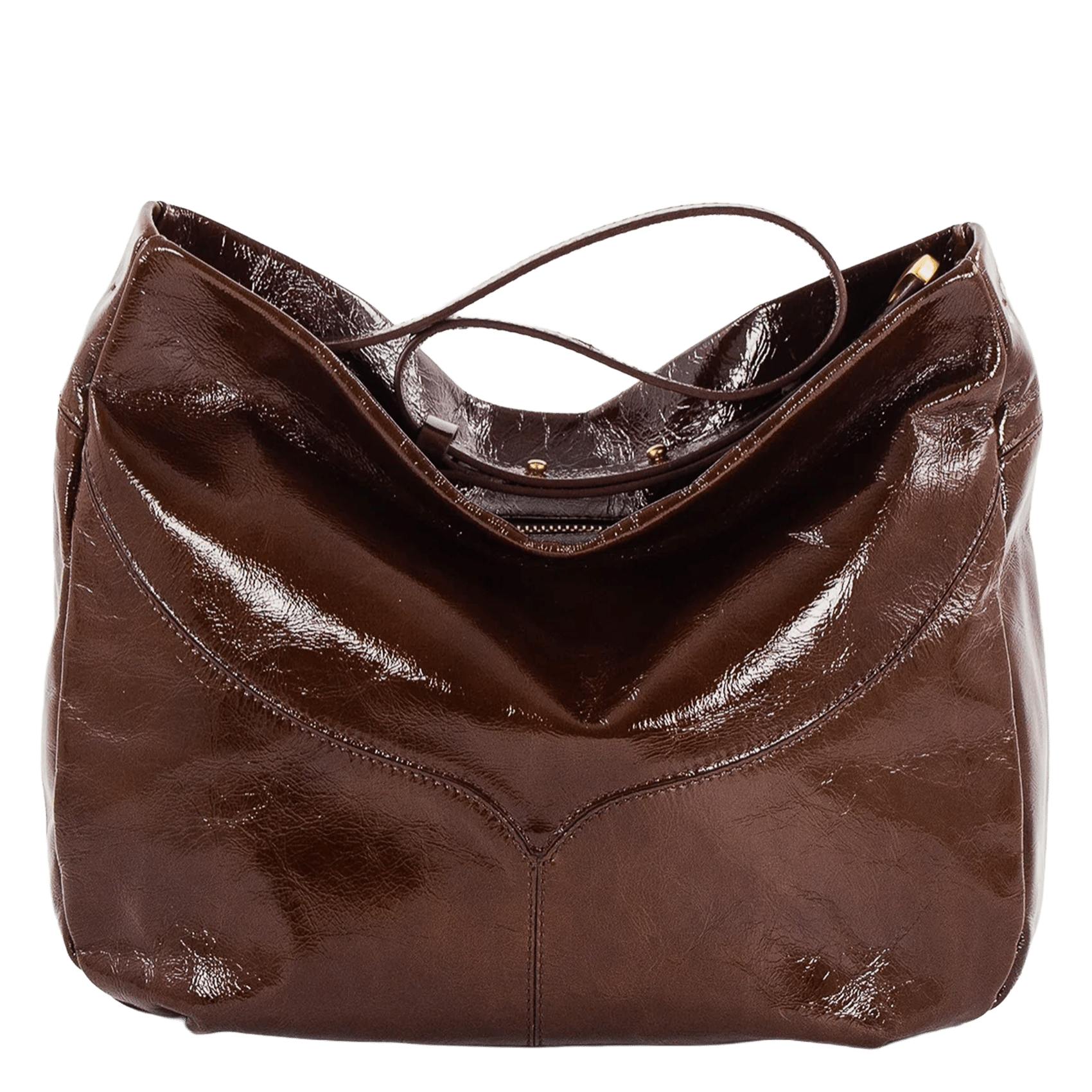 Weiche Hobo-Tasche aus Leder SESSUN Braun