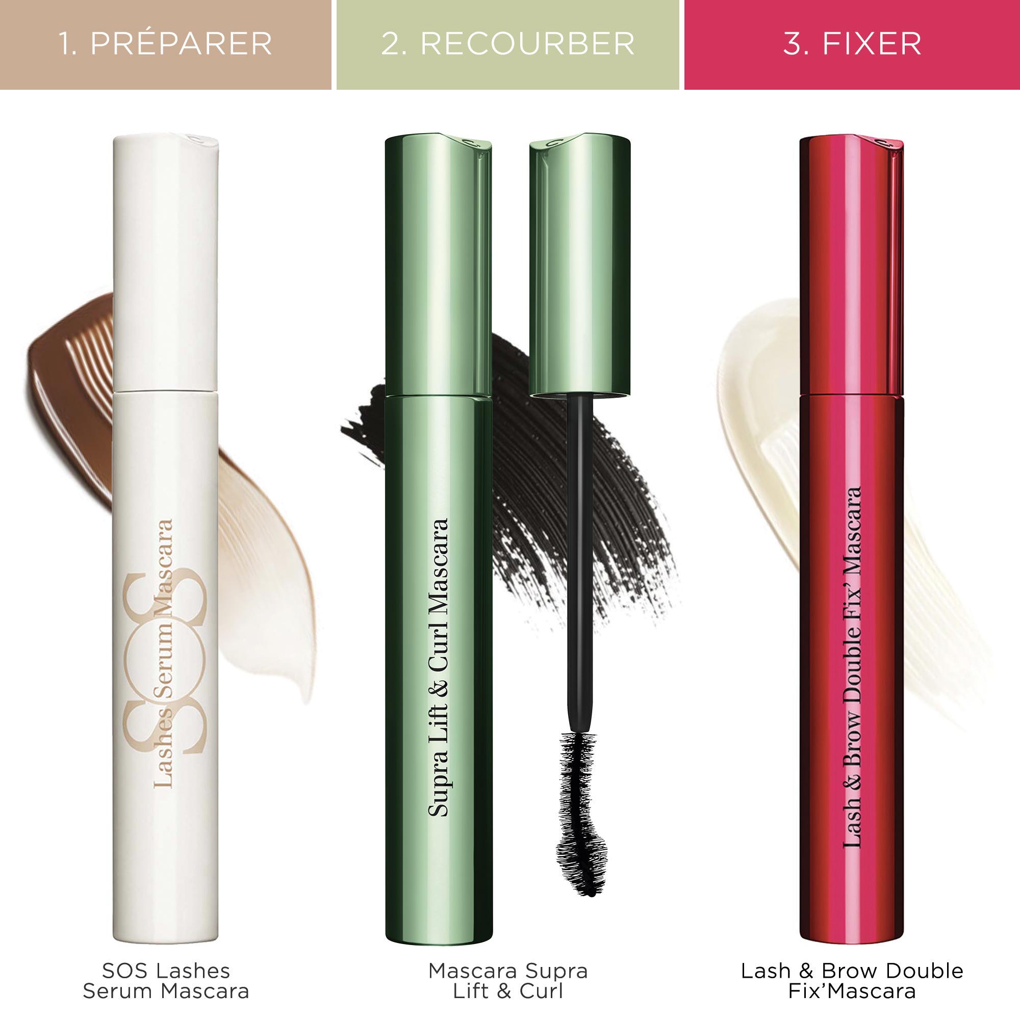 Supra Lift & Curl Mascara CLARINS Intense black