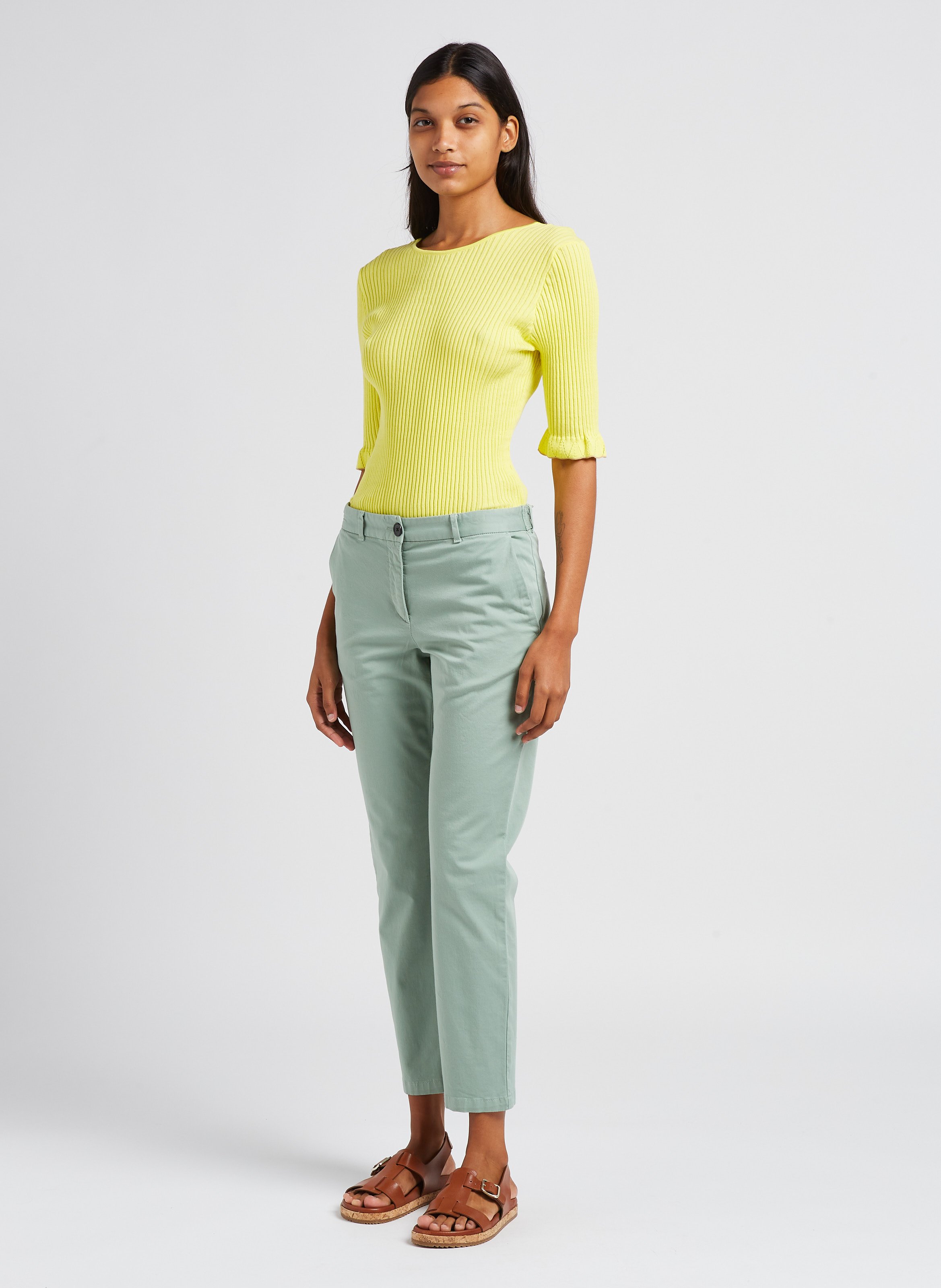 Pull col rond moulant PAUL SMITH Vert