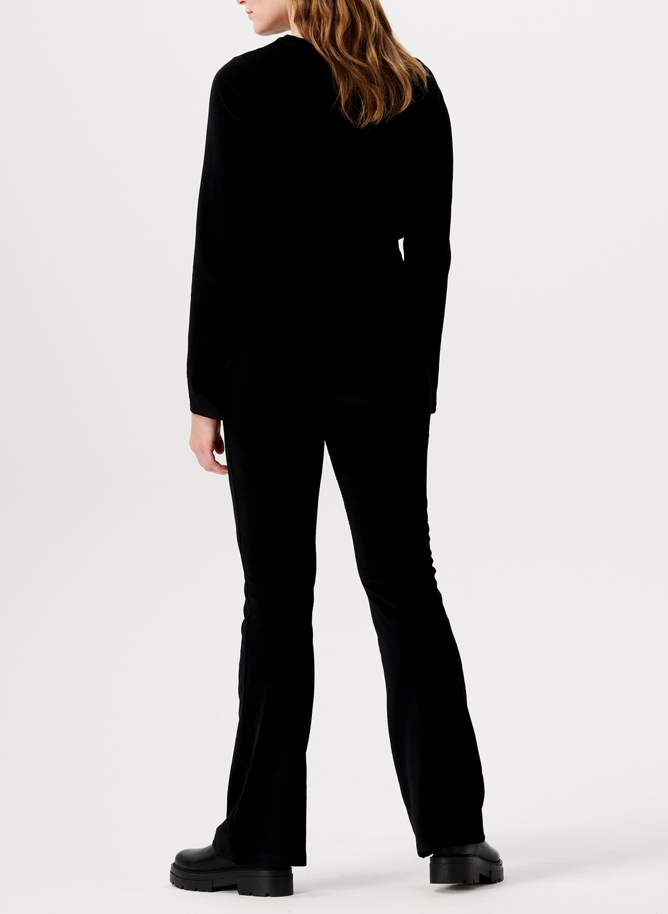 Flared maternity pants NOPPIES Black