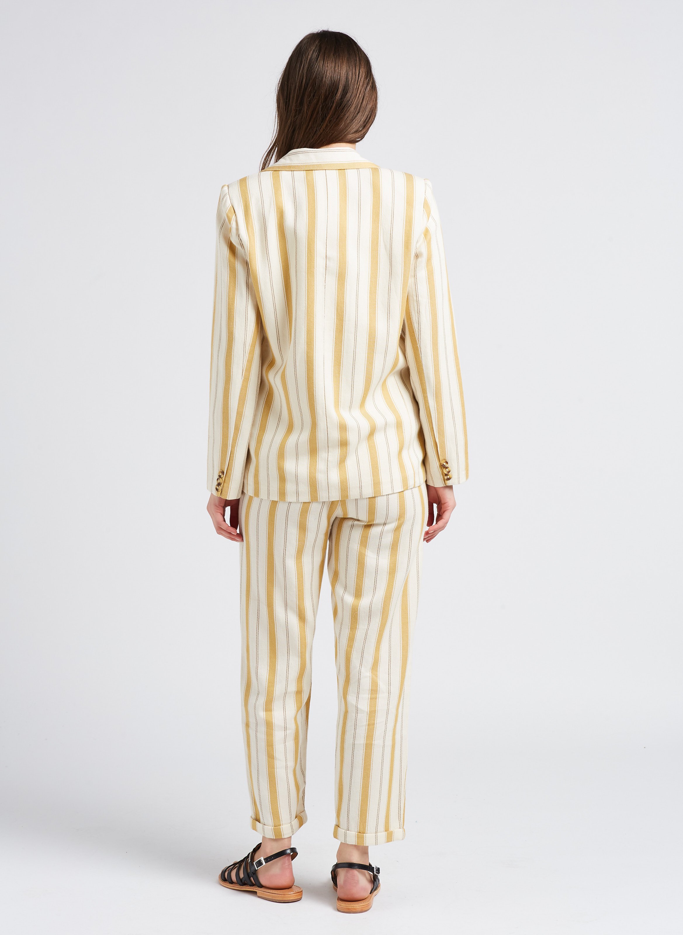 Striped cotton blazer with tailored collar LA PETITE ETOILE Stripes