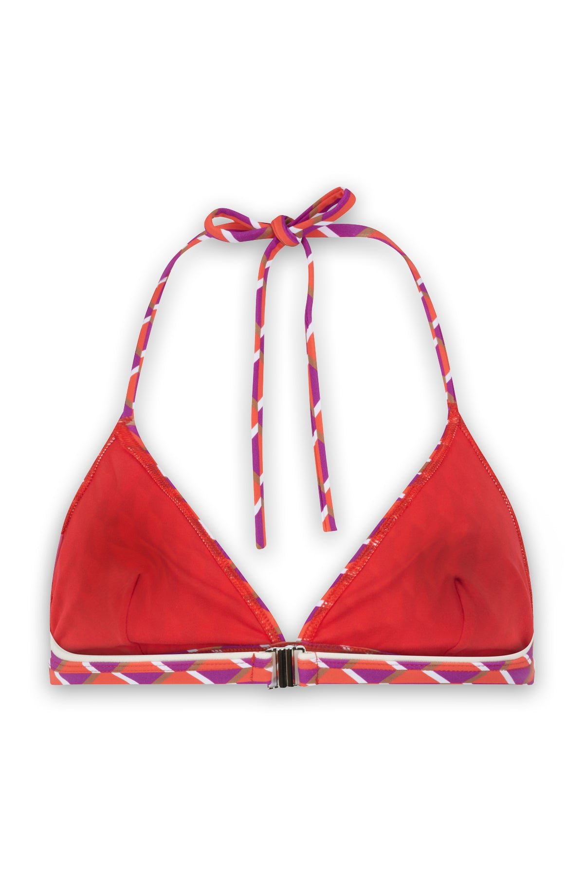 Printed triangle bikini top APNEE Orange