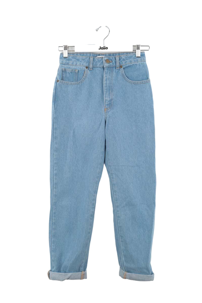 Jean droit en coton MODETROTTER - Seconde Main Bleu