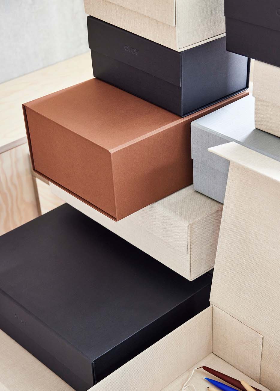 Cardboard storage box OYOY LIVING DESIGN Red