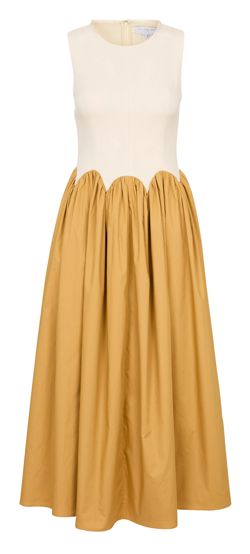 Robe longue col rond  NEVER FULLY DRESSED Beige