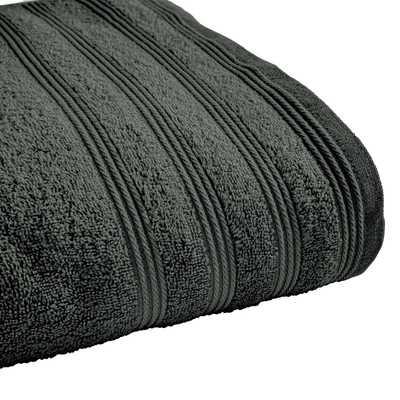 100% combed cotton bath towel COTON PUR Grey