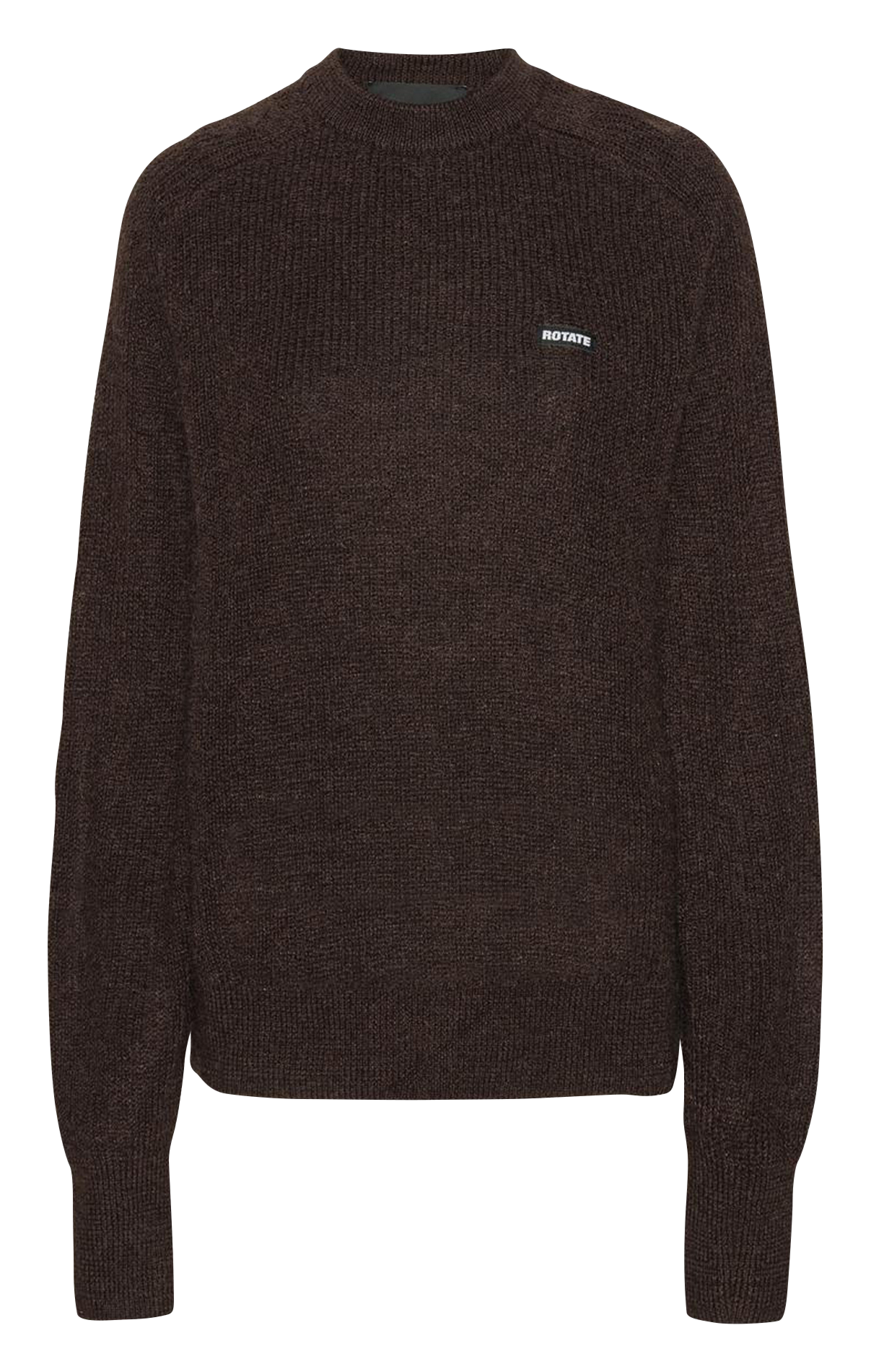 Alpaca wool sweater ROTATE Brown