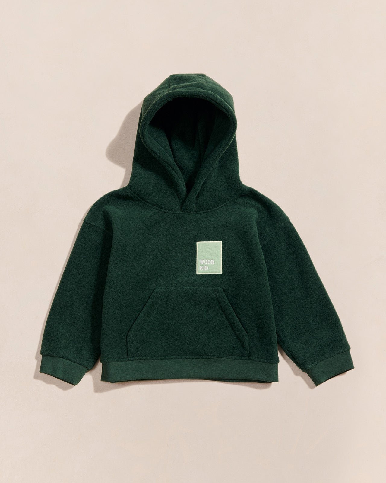 The Wood Kid recycled fleece hoodie EMOI EMOI Green