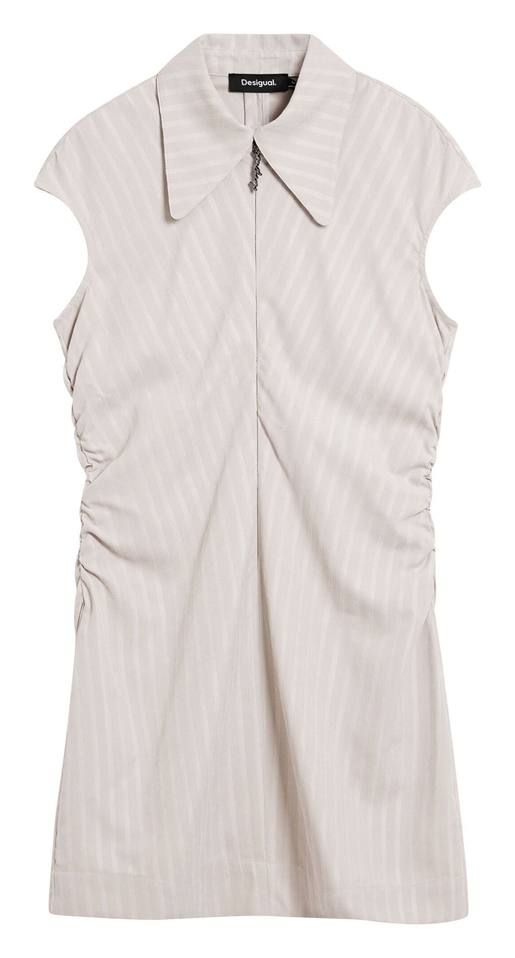 Robe courte col à revers DESIGUAL Blanc