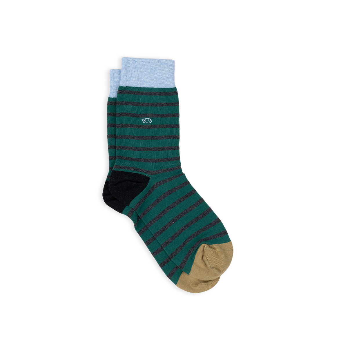 Combed cotton socks with wide stripes BILLYBELT