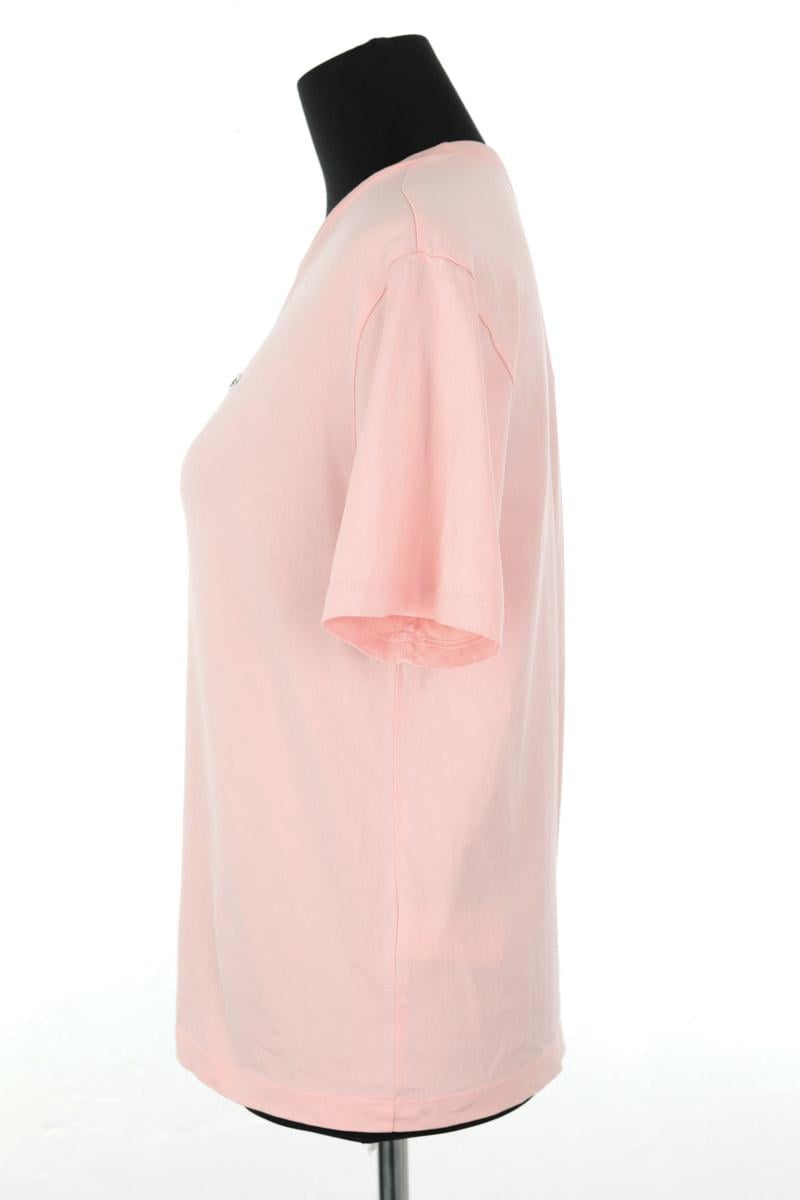 Cotton T-shirt LACOSTE - SECONDE MAIN Pink