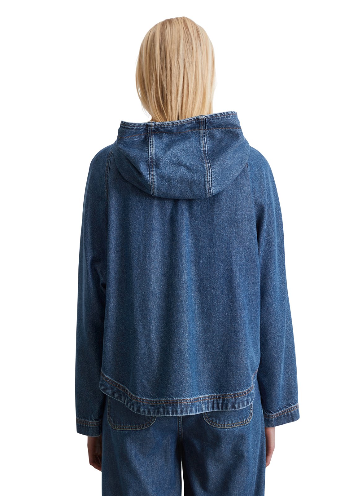 Veste col montant en denim MARC O&#039;POLO Bleu