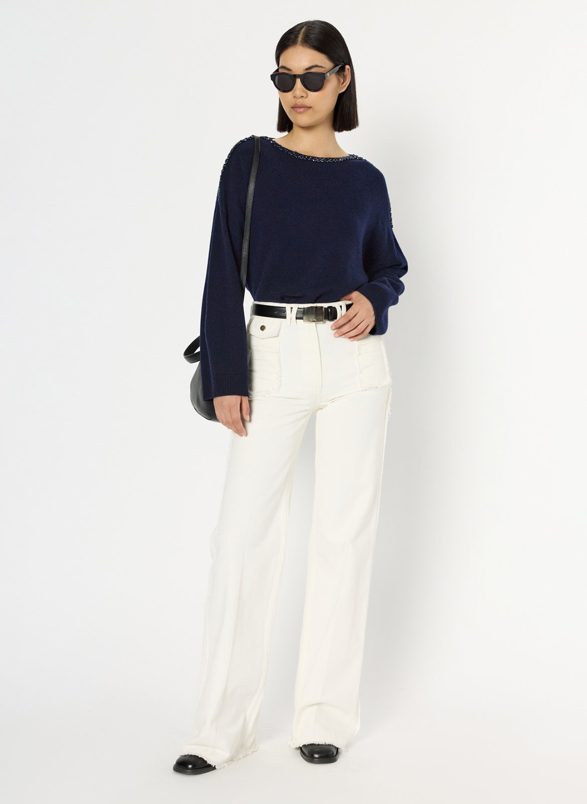 Gestreepte wollen trui GERARD DAREL Blauw