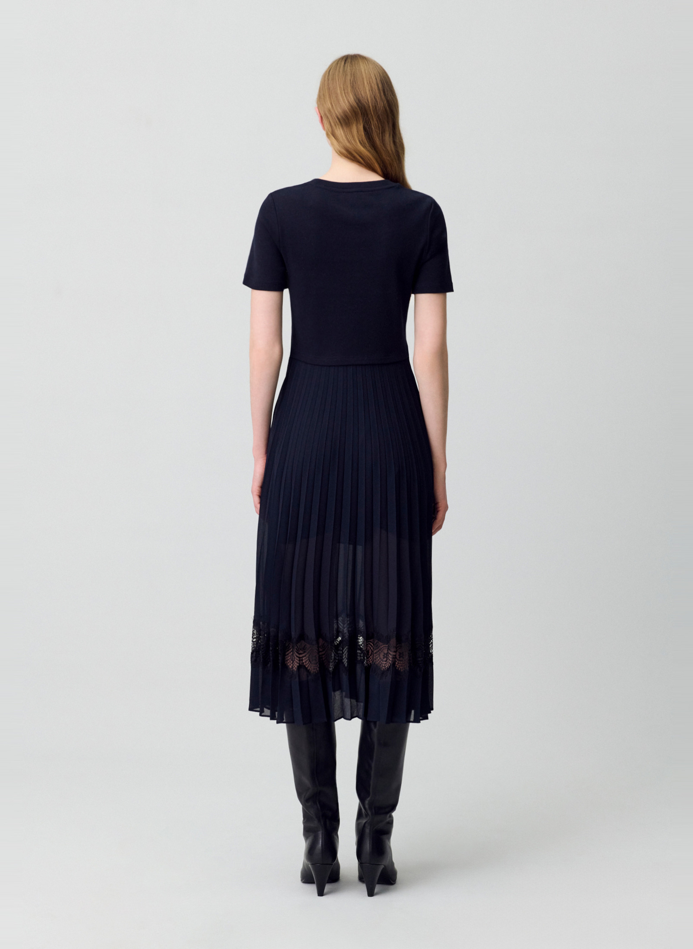 Robe longue à jupe plissée CLAUDIE PIERLOT Multicolore