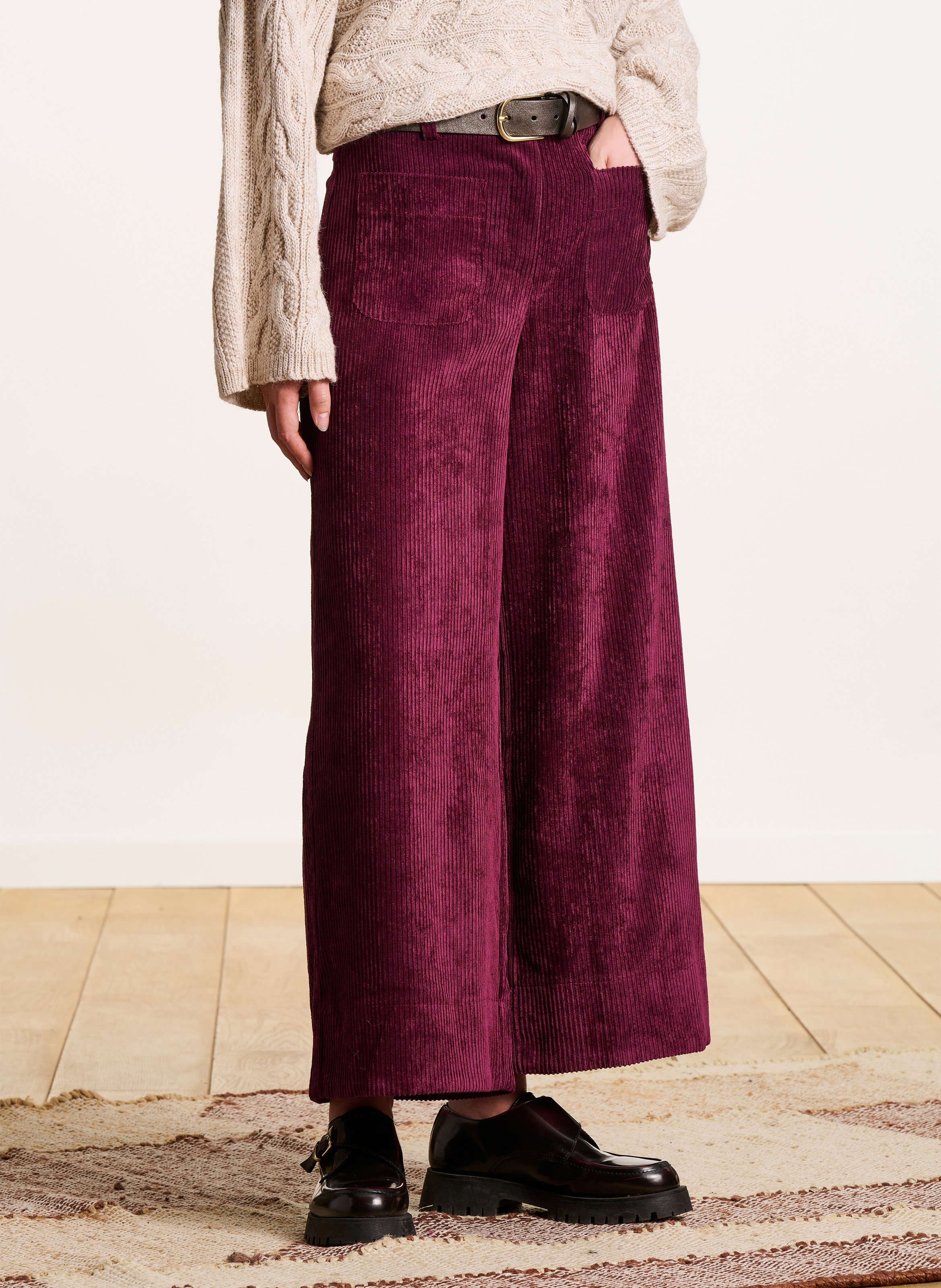 Cropped corduroy pants LA FEE MARABOUTEE