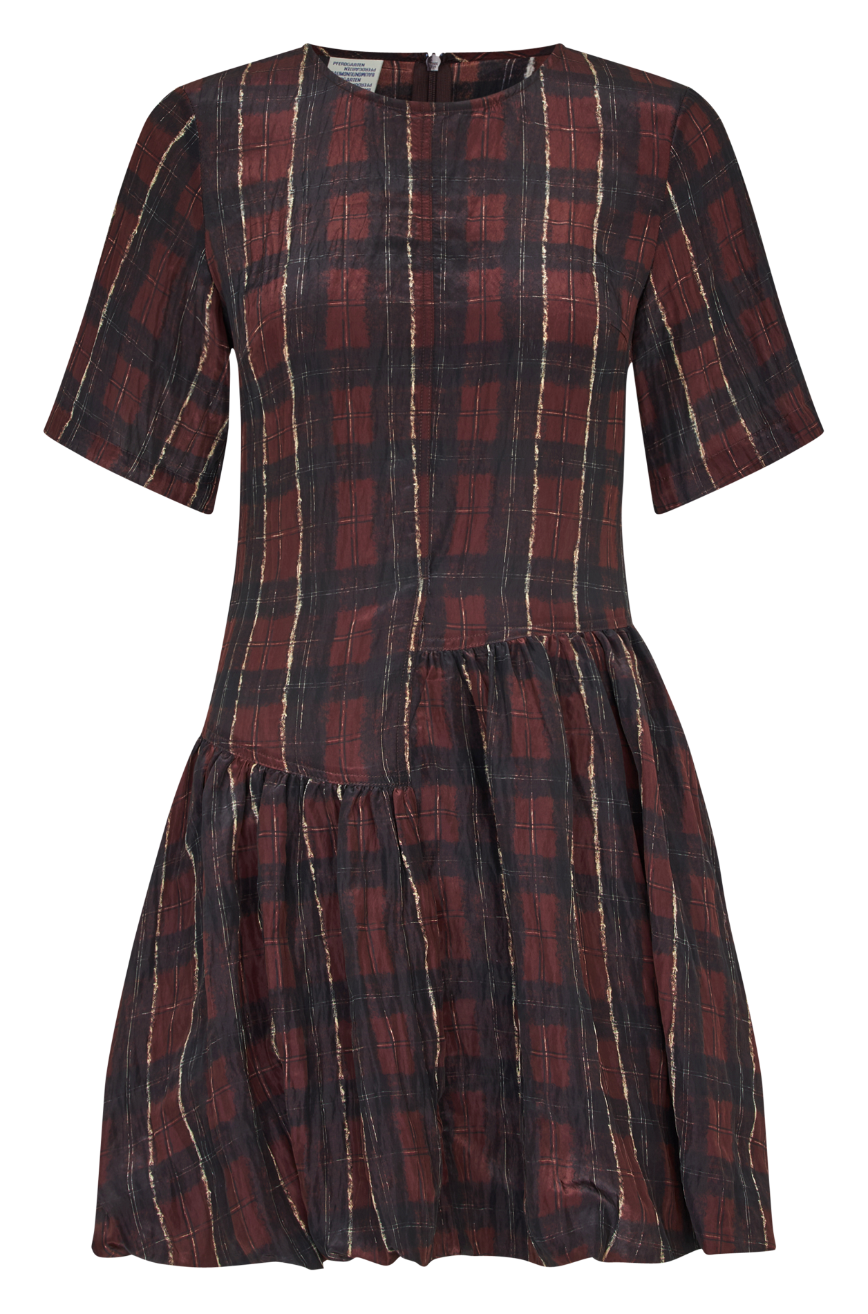 Robe courte col rond imprimé BAUM UND PFERDGARTEN Prune