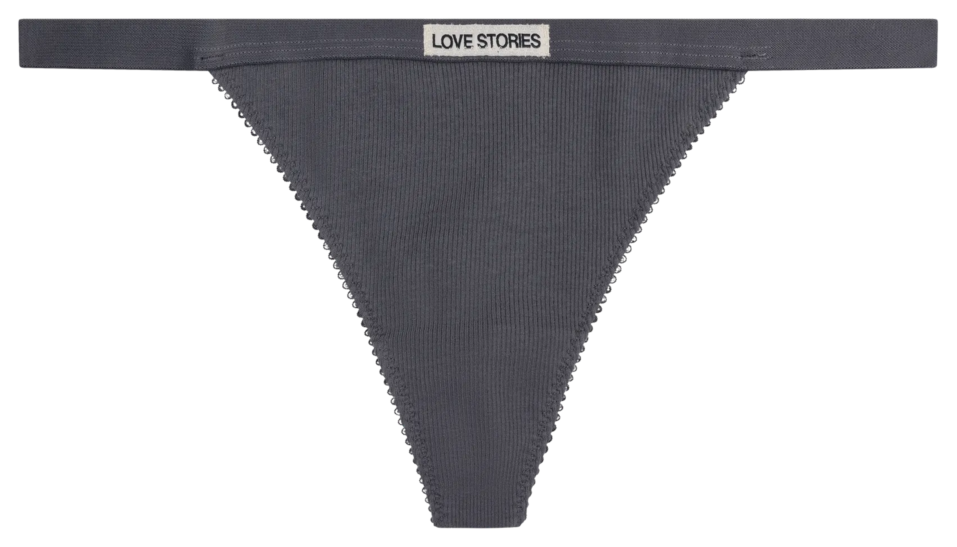 String en coton mélangé LOVE STORIES Gris