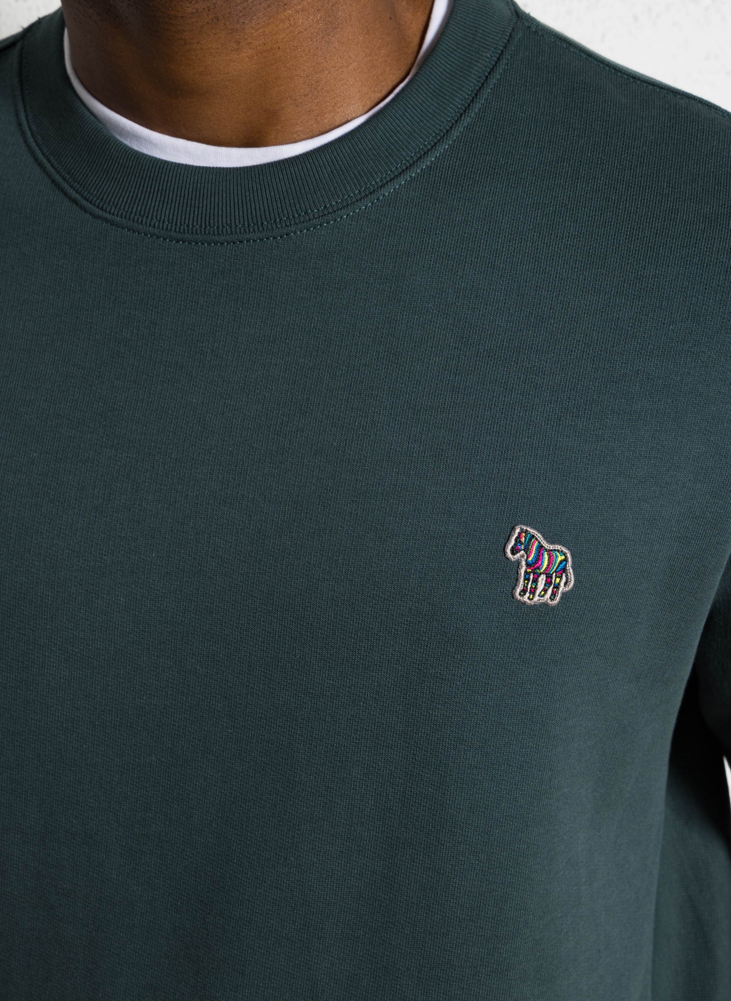 Round-neck organic cotton sweatshirt PAUL SMITH Green