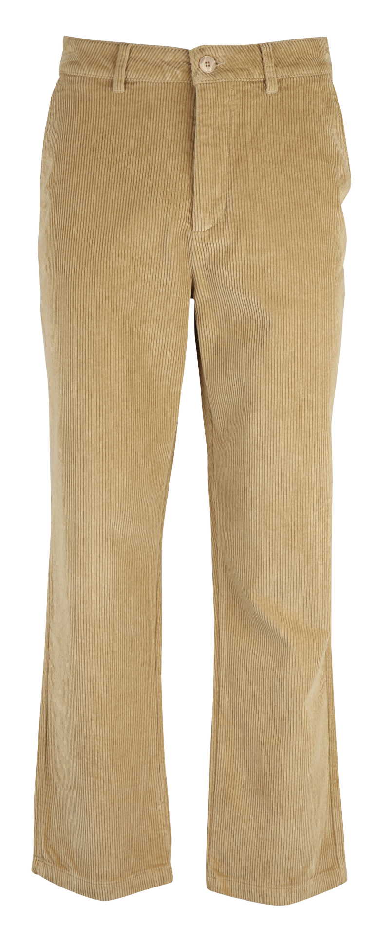 Pantalon large en velours côtelé SOLID Marron