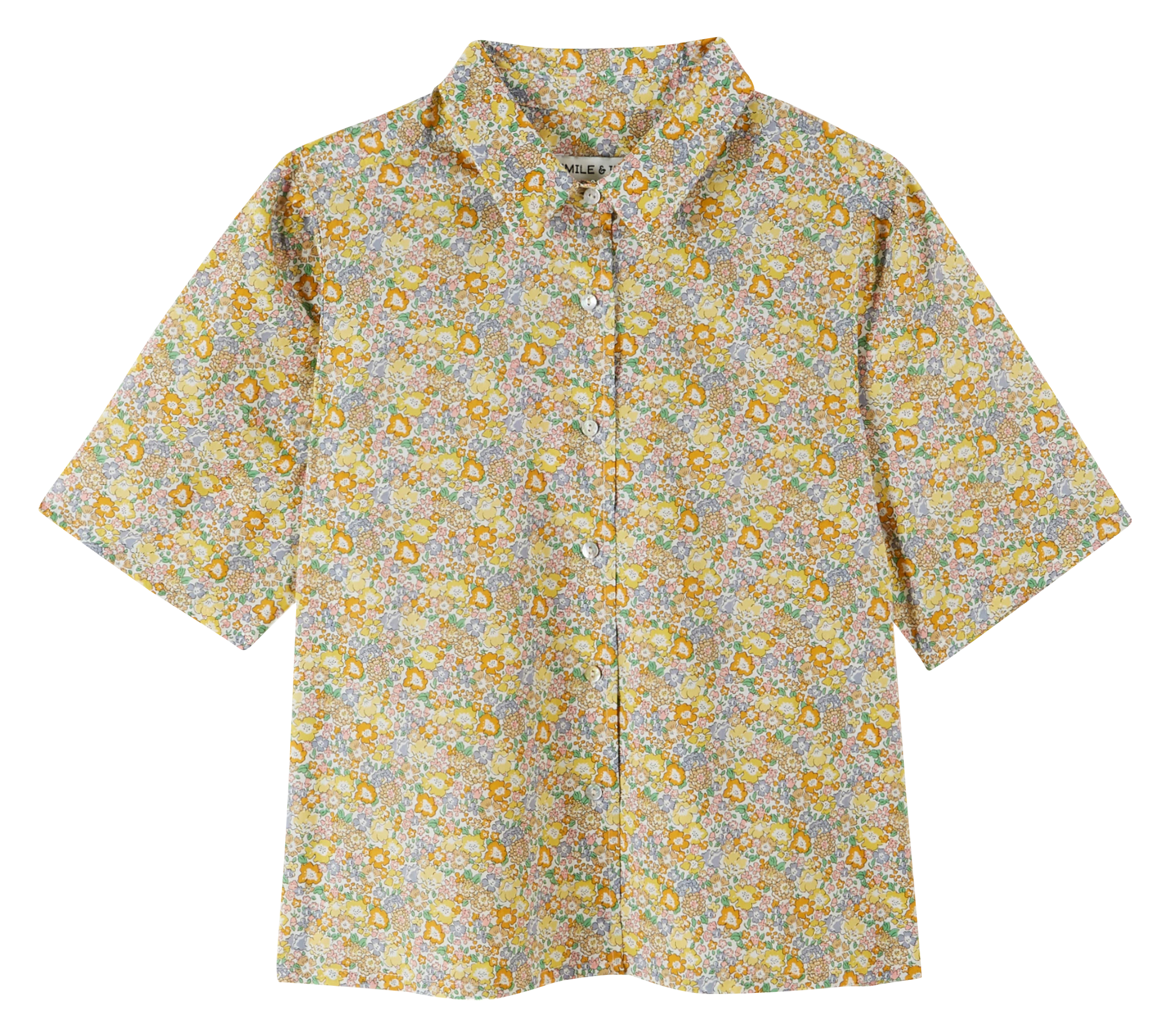 Cotton shirt with Peter Pan collar EMILE ET IDA Multicolored
