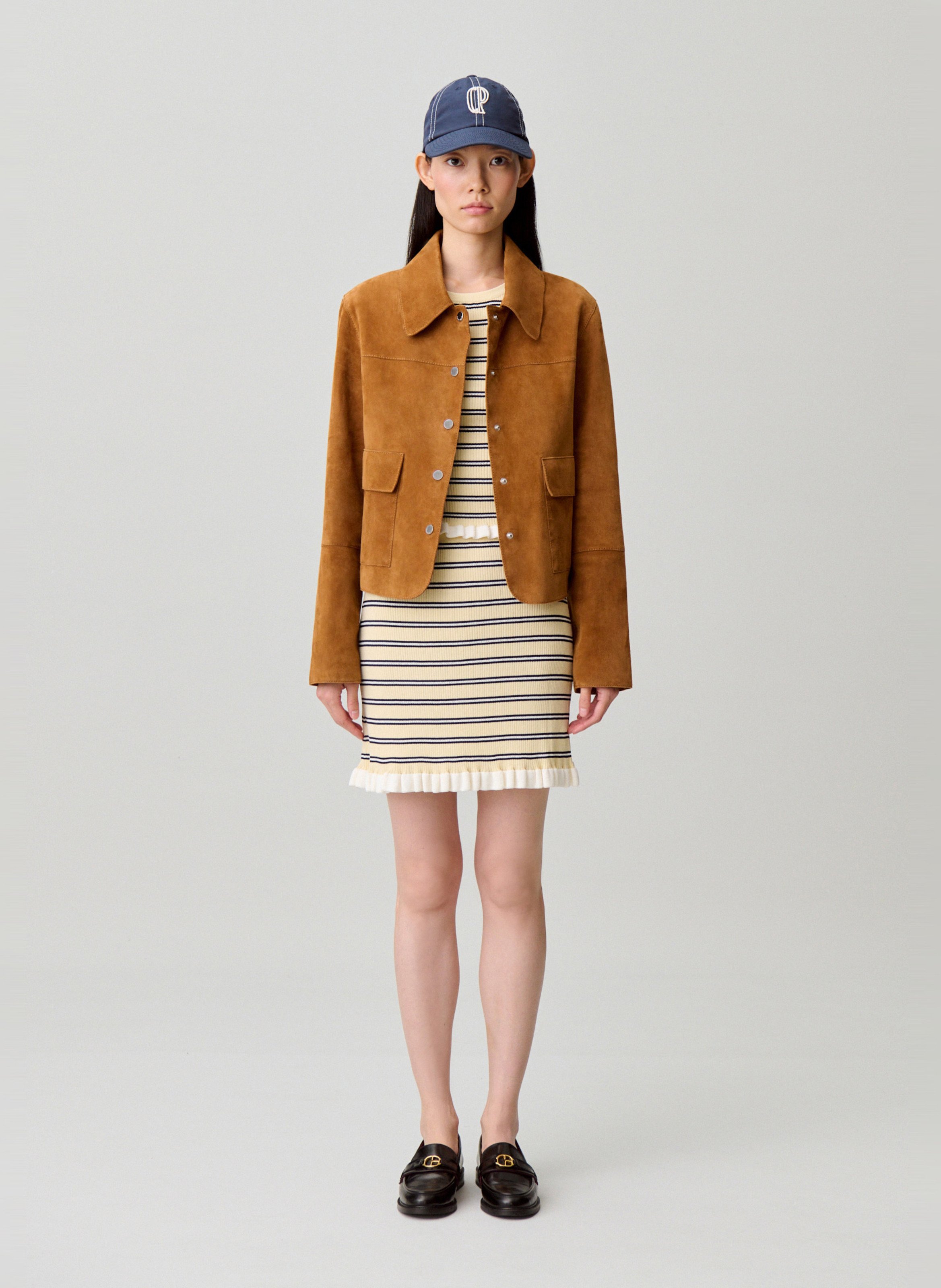 Gestreepte, korte rok CLAUDIE PIERLOT Veelkleurig