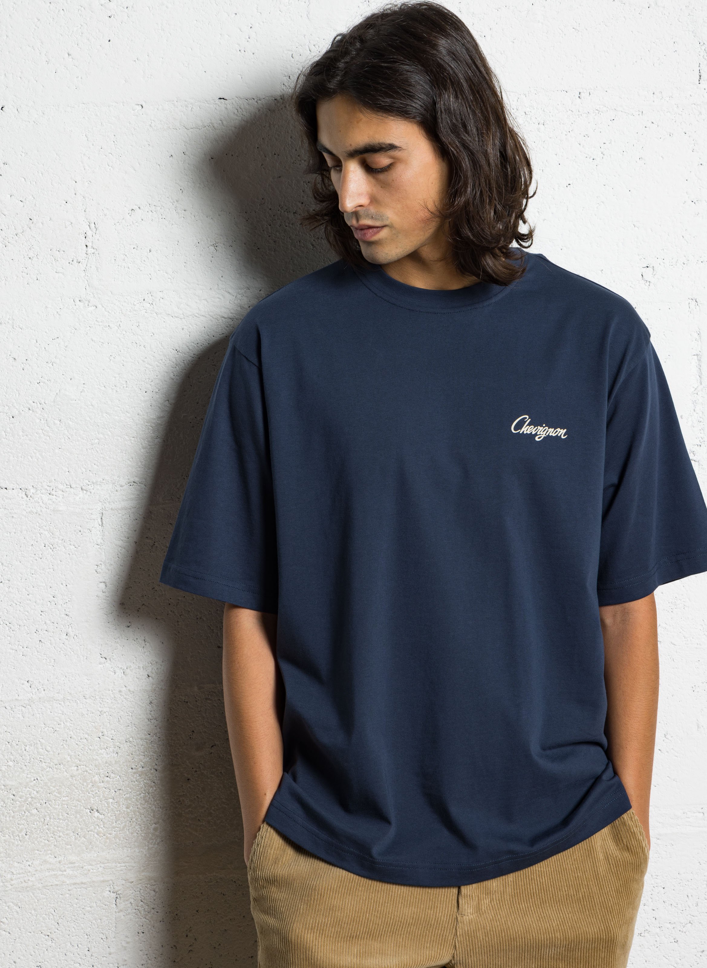 Tee-shirt oversize en coton bio  CHEVIGNON Bleu