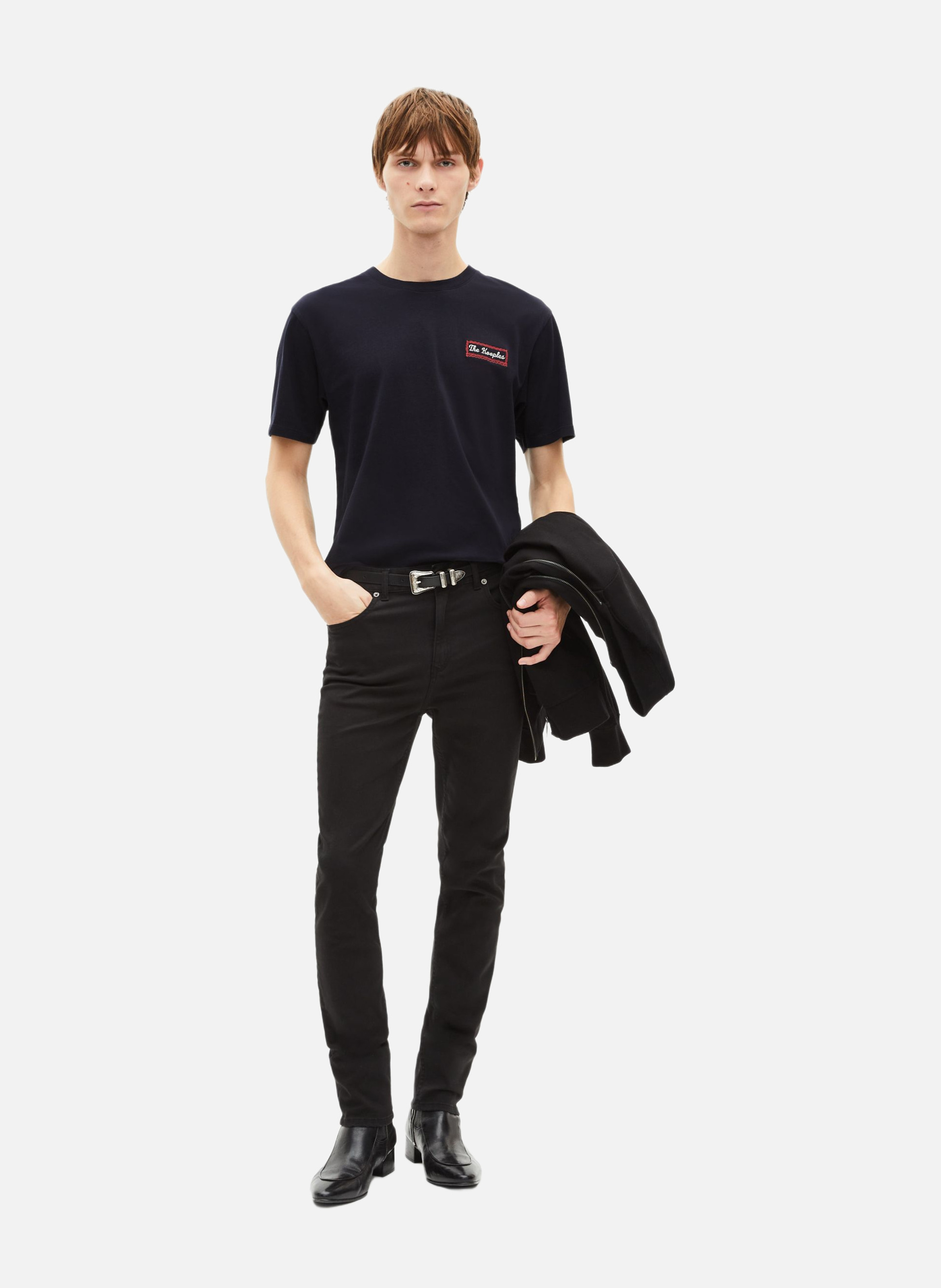 T-shirt with screen printing via prony THE KOOPLES Blue