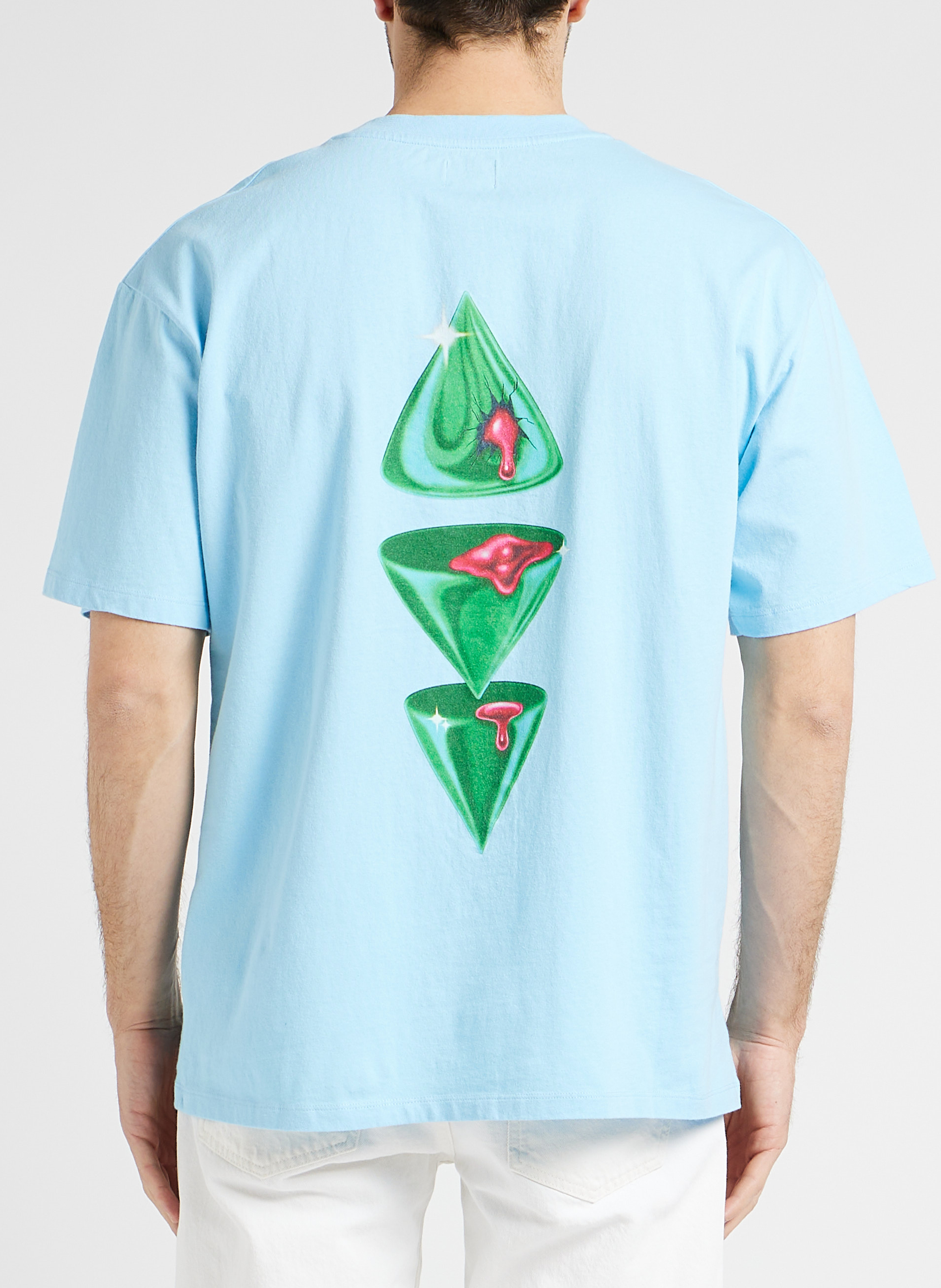 Loose-fit, katoenen T-shirt met ronde hals en zeefdruk - Edwin x Robert Beatty EDWIN Blauw