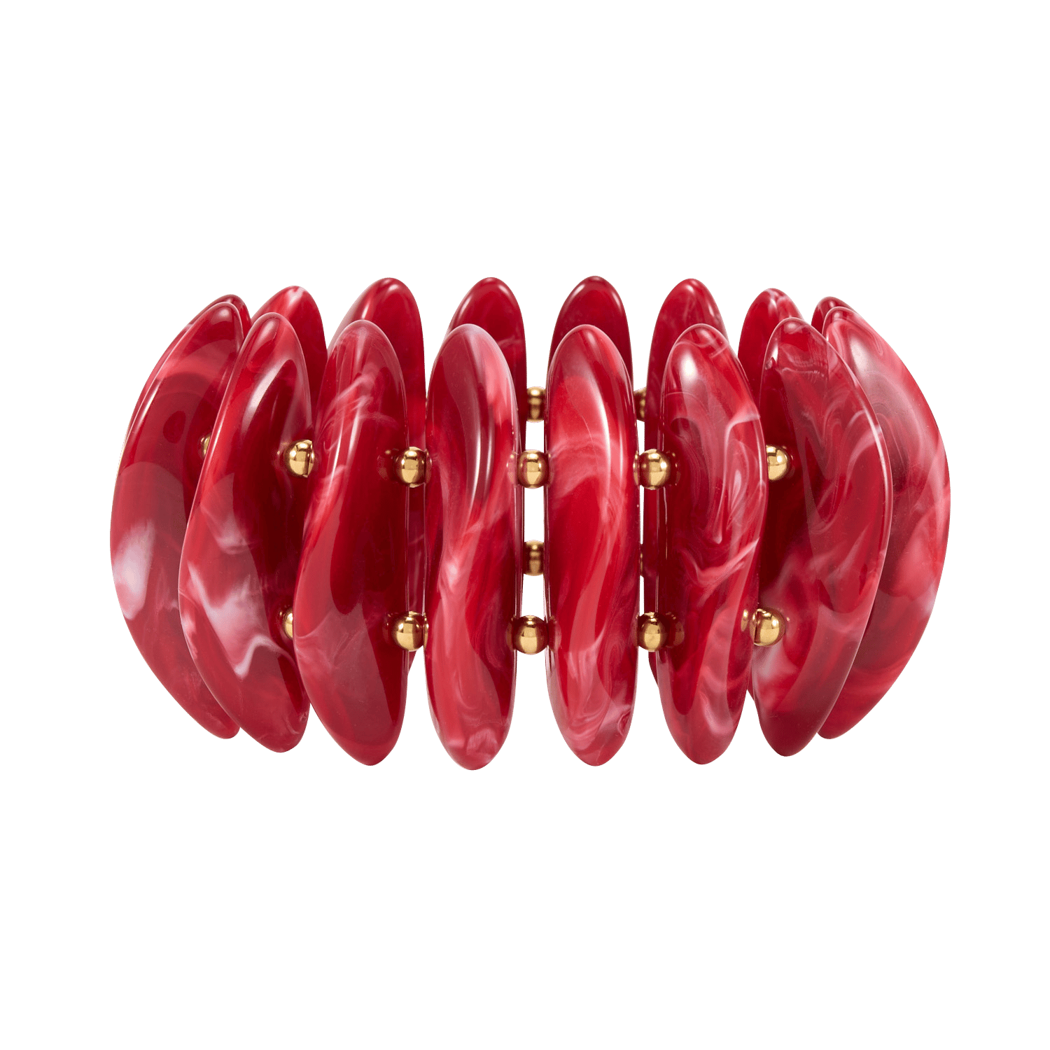 Resin bracelet AU PRINTEMPS PARIS Red